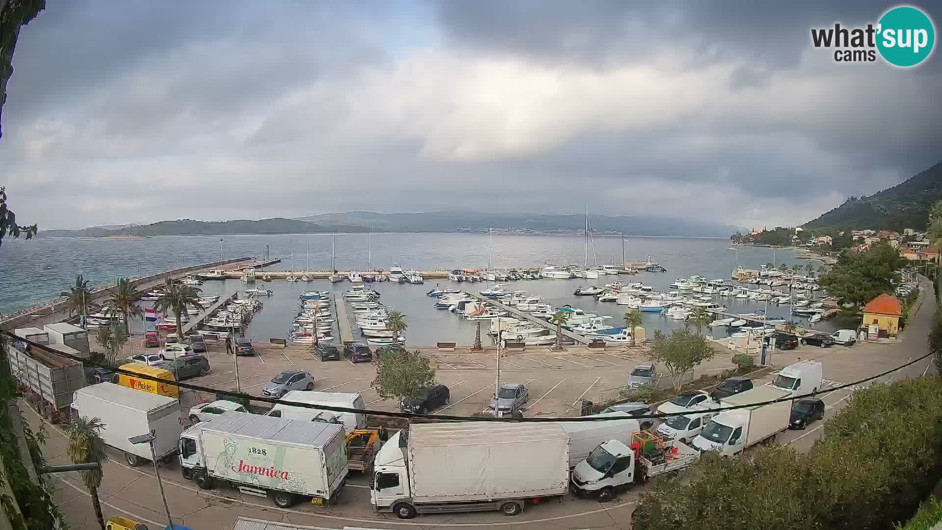 Webcam Orebić Riva – Ferry to Korčula Live