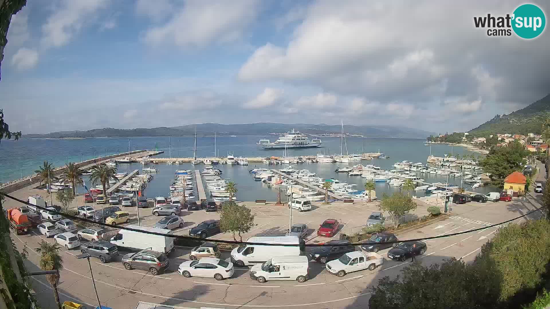 Webcam Orebić Riva – Ferry to Korčula Live