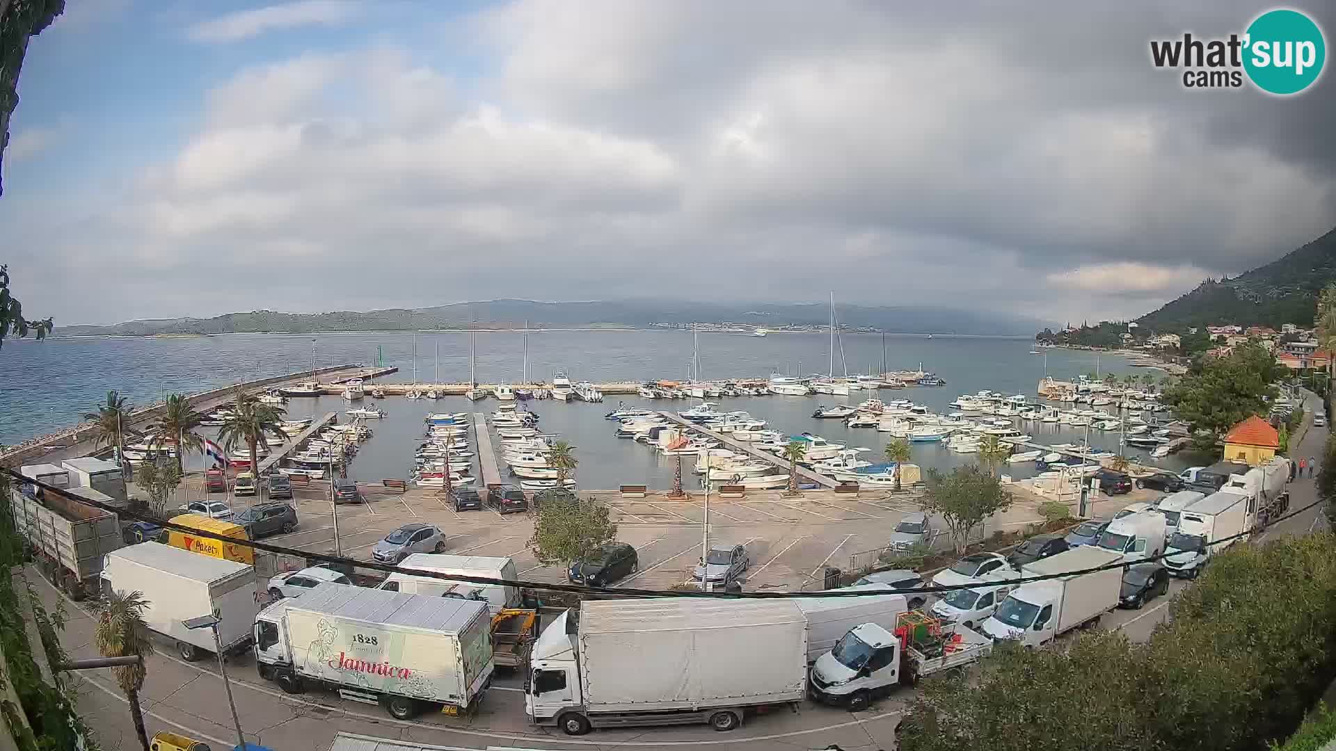 Webcam Orebić Riva – Ferry to Korčula Live