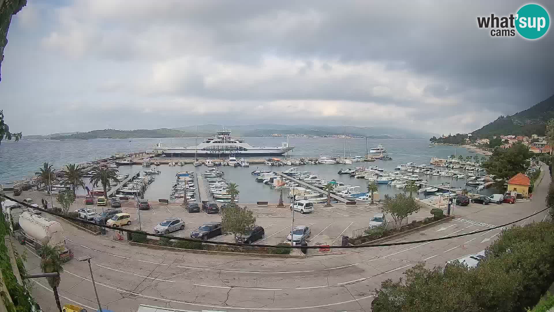 Webcam Orebić Riva – Ferry vers Korčula en direct