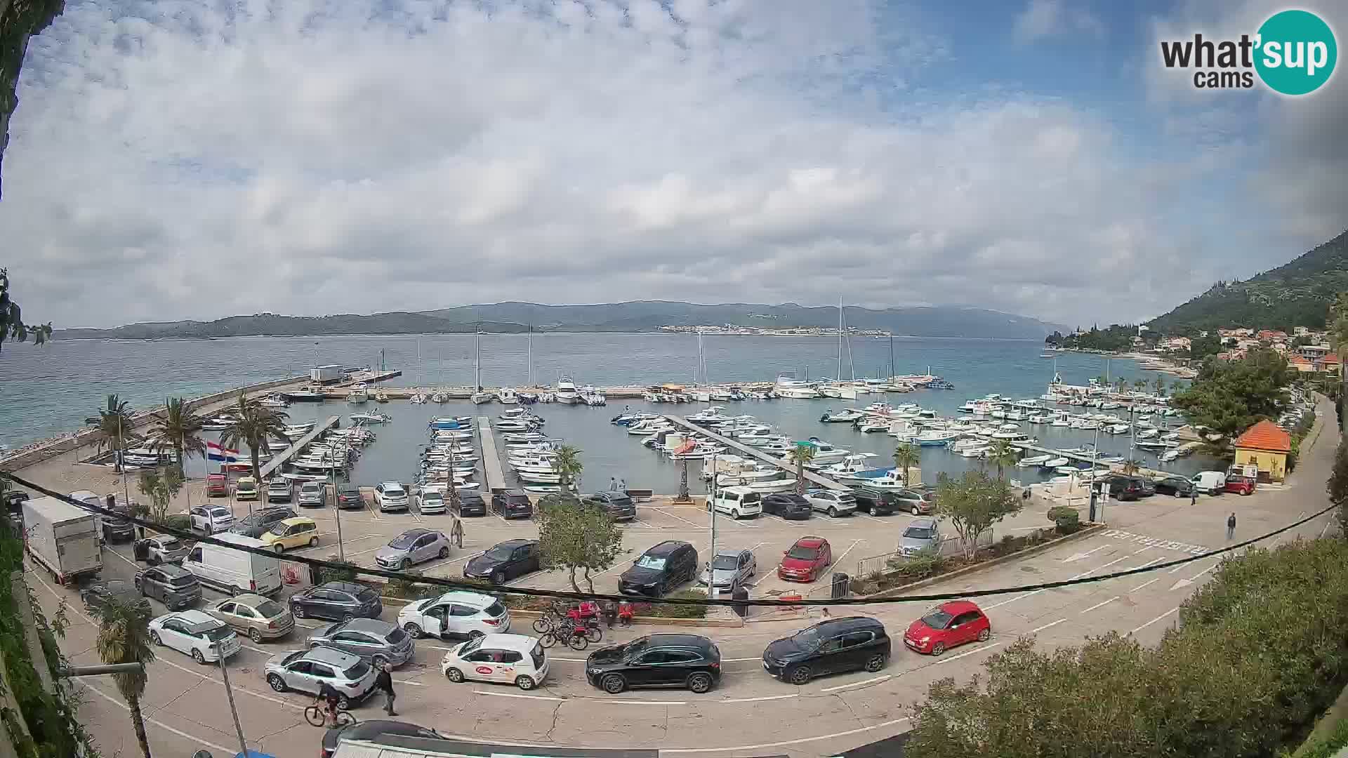 Webcam Orebić Riva – Ferry to Korčula Live