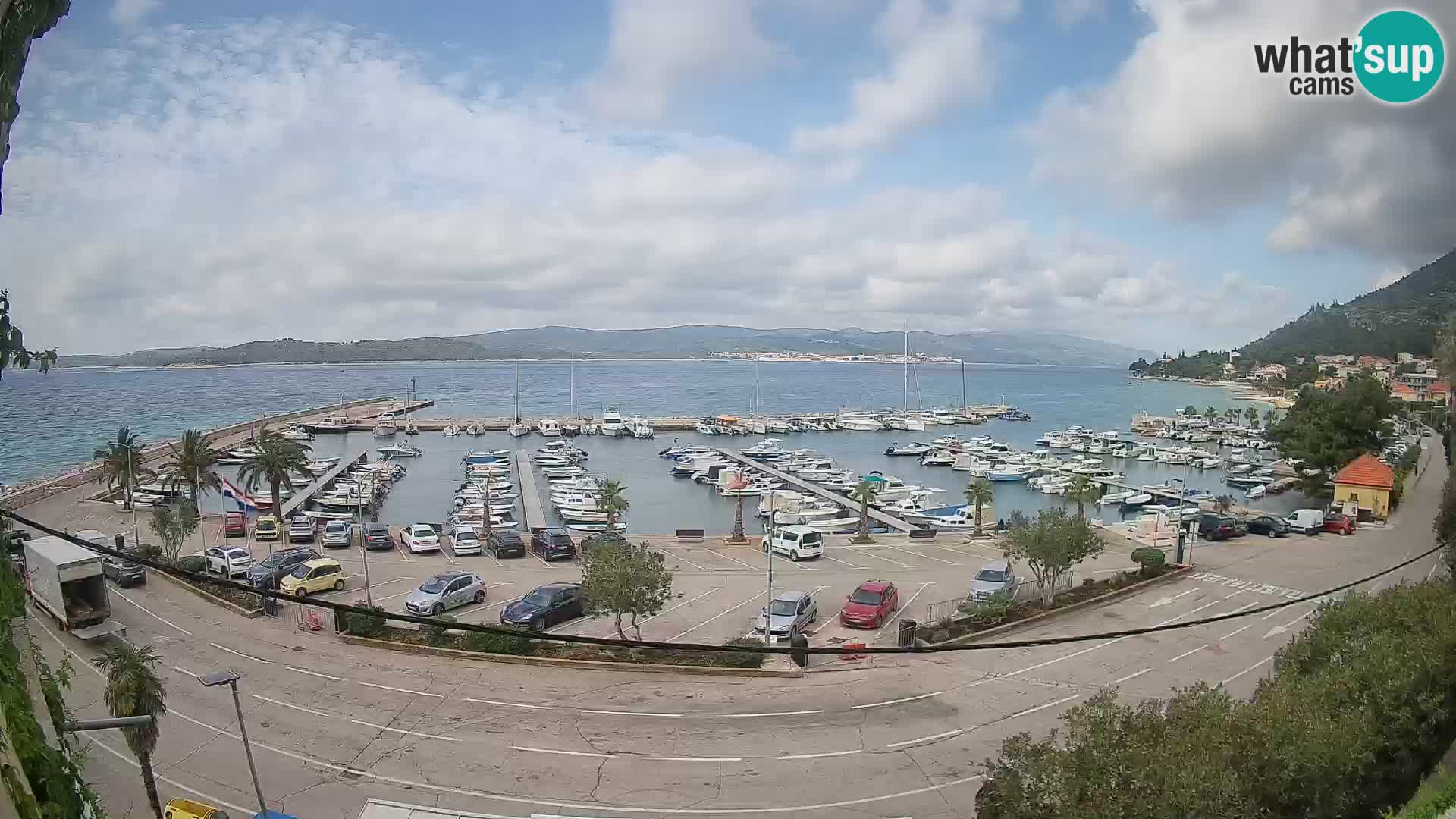 Webcam Orebić Riva – Ferry vers Korčula en direct