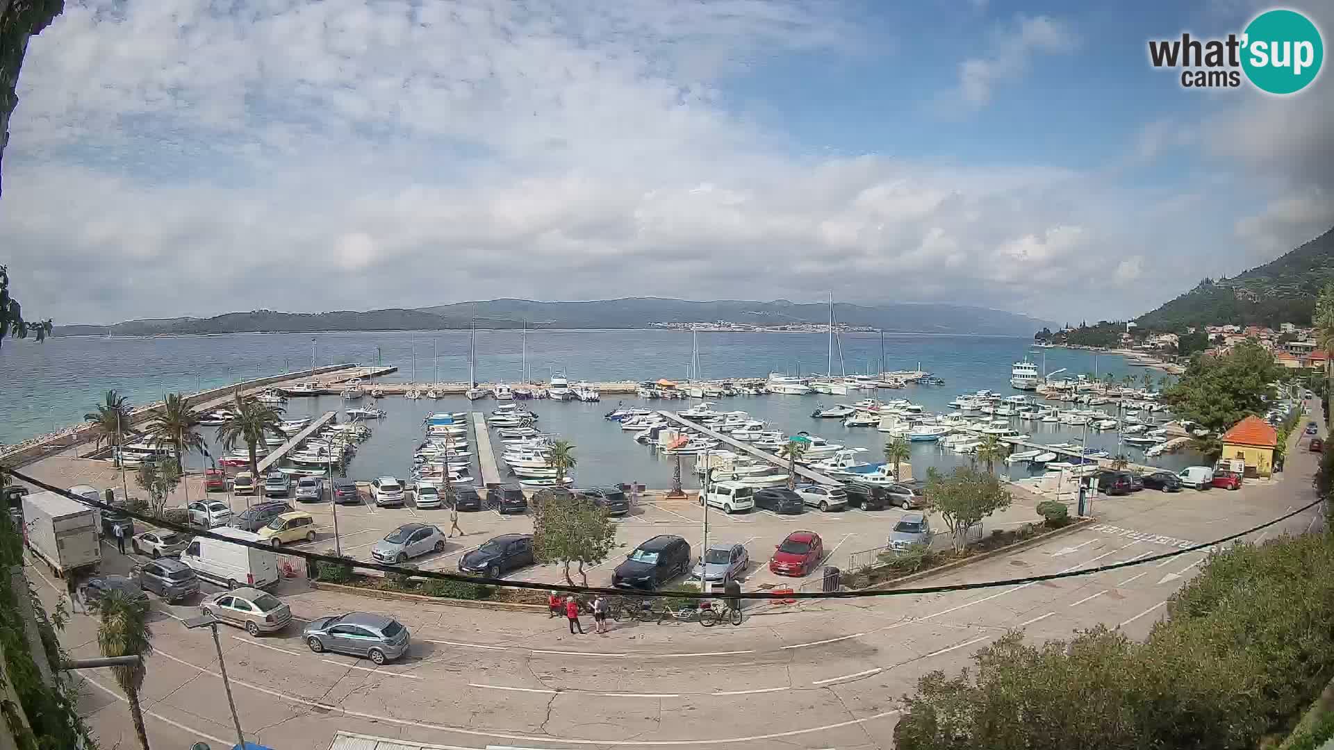 Webcam Orebić Riva – Ferry to Korčula Live