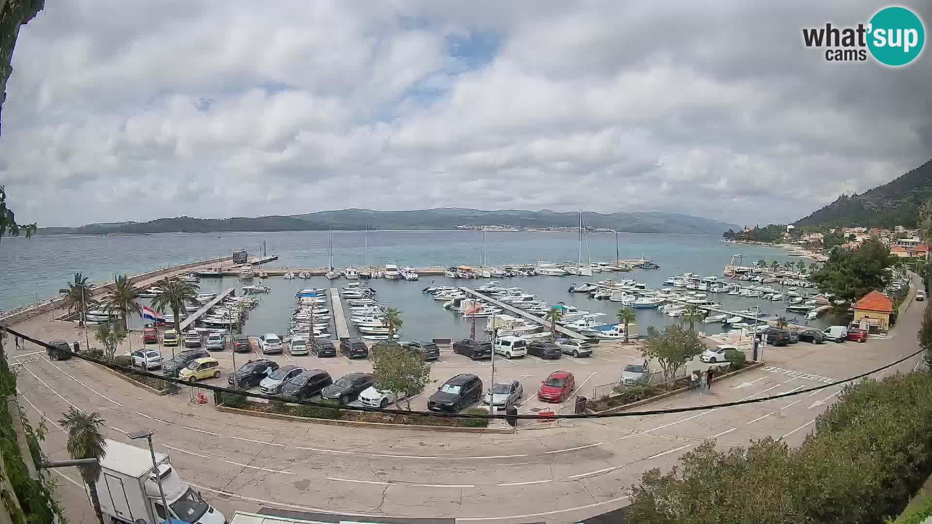 Webcam Orebić Riva – Ferry to Korčula Live