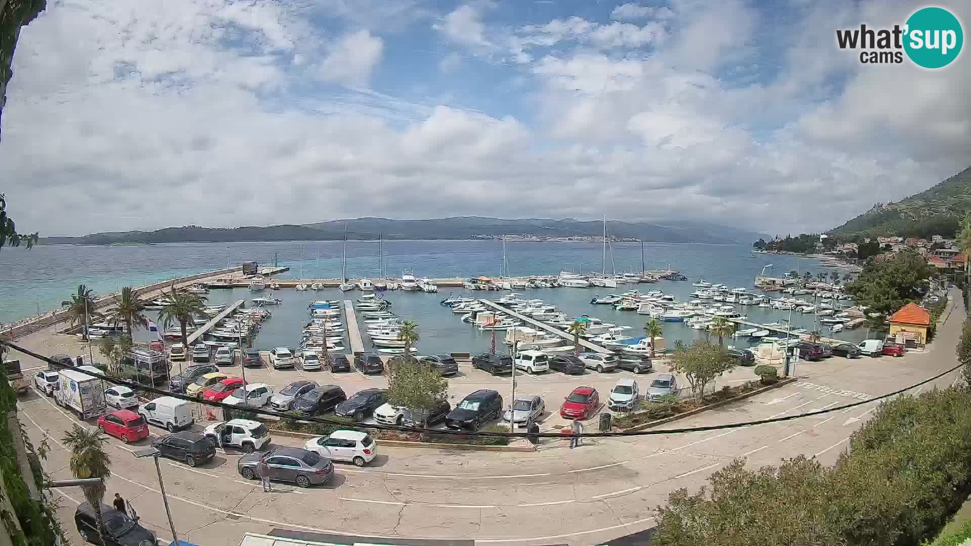 Webcam Orebić Riva – Ferry to Korčula Live