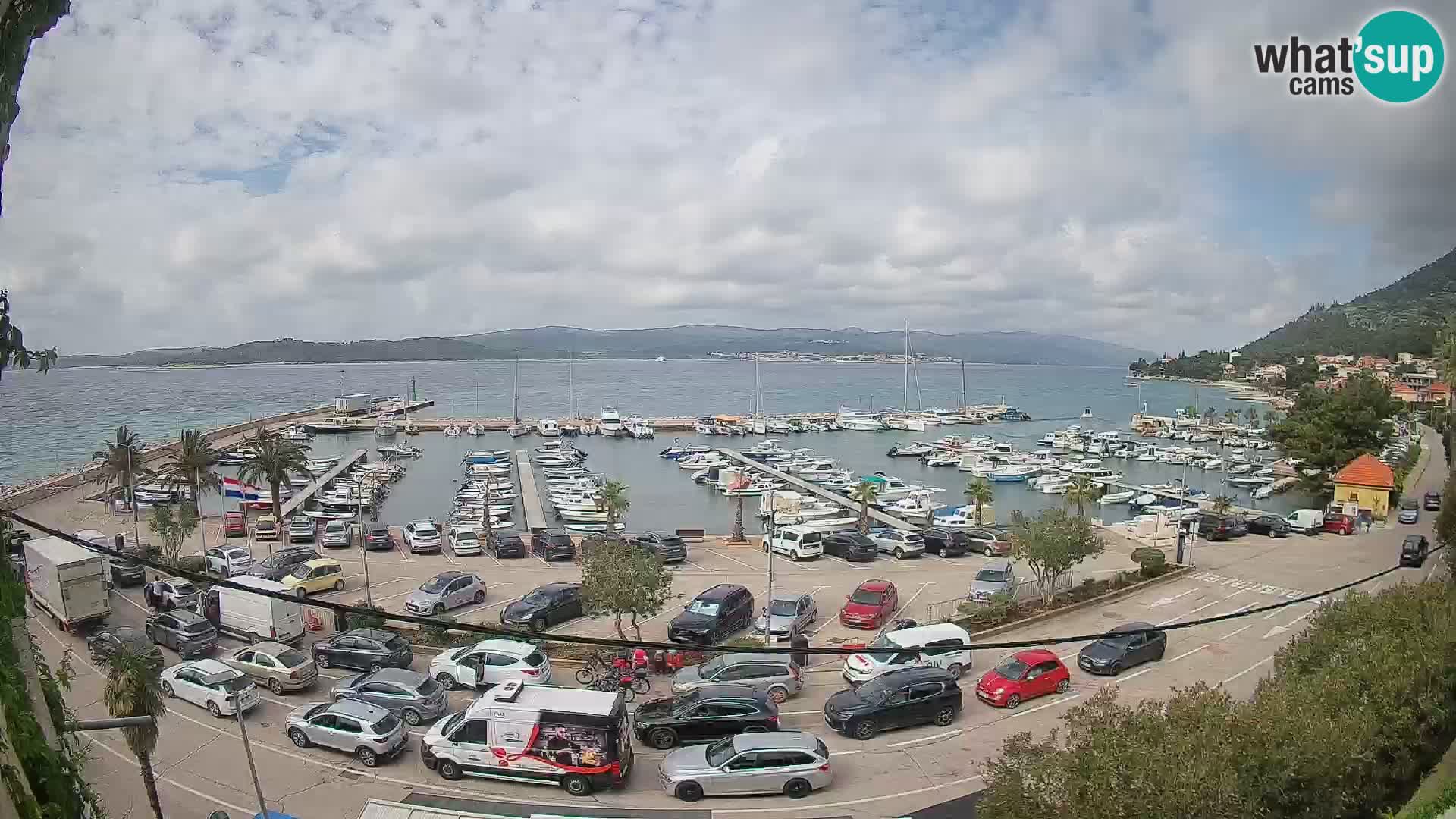 Webcam Orebić Riva – Ferry to Korčula Live