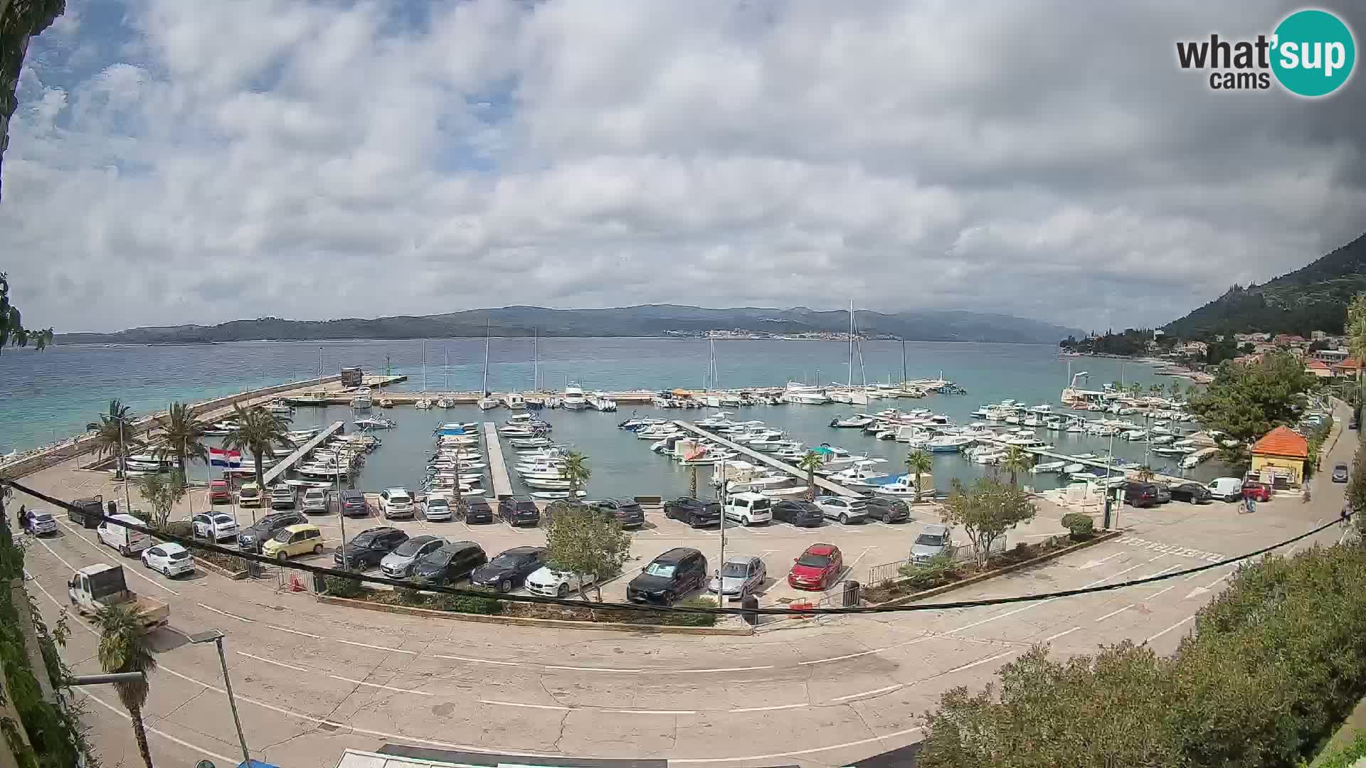 Webcam Orebić Riva – Ferry to Korčula Live