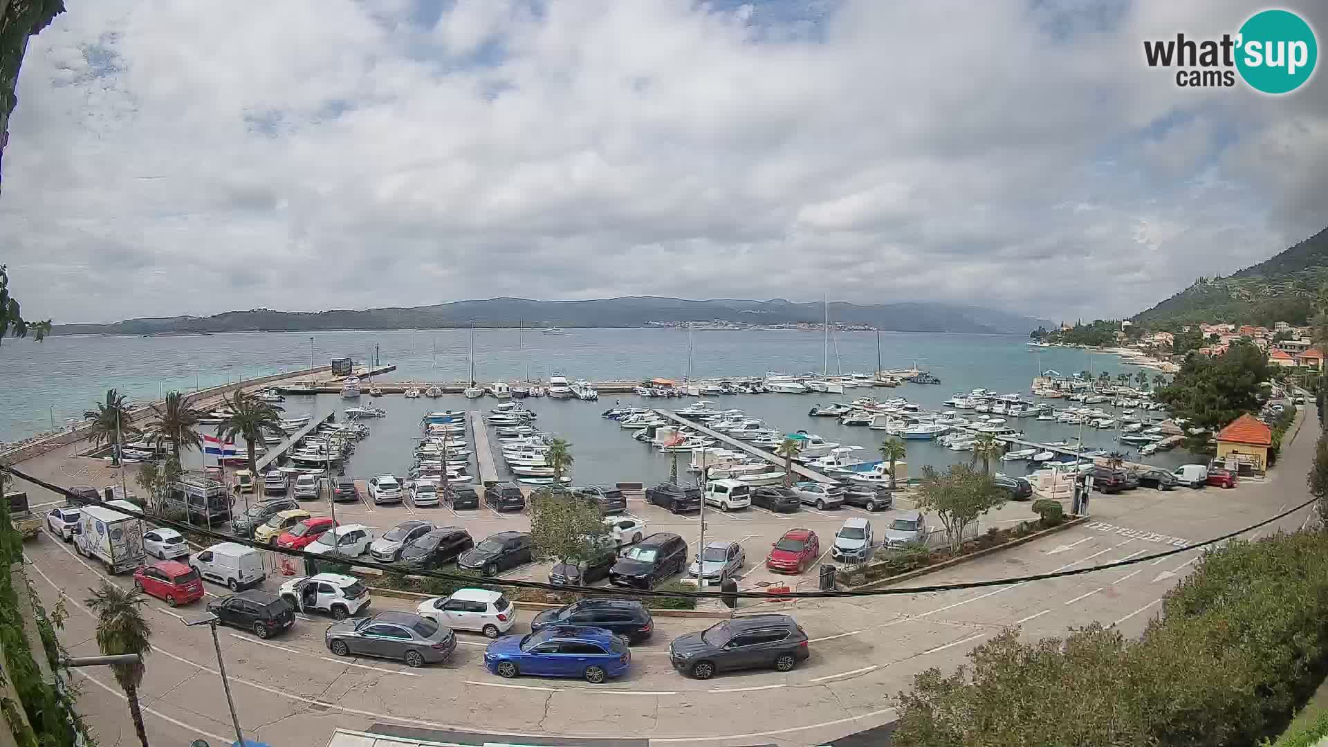 Webcam Orebić Riva – Ferry to Korčula Live