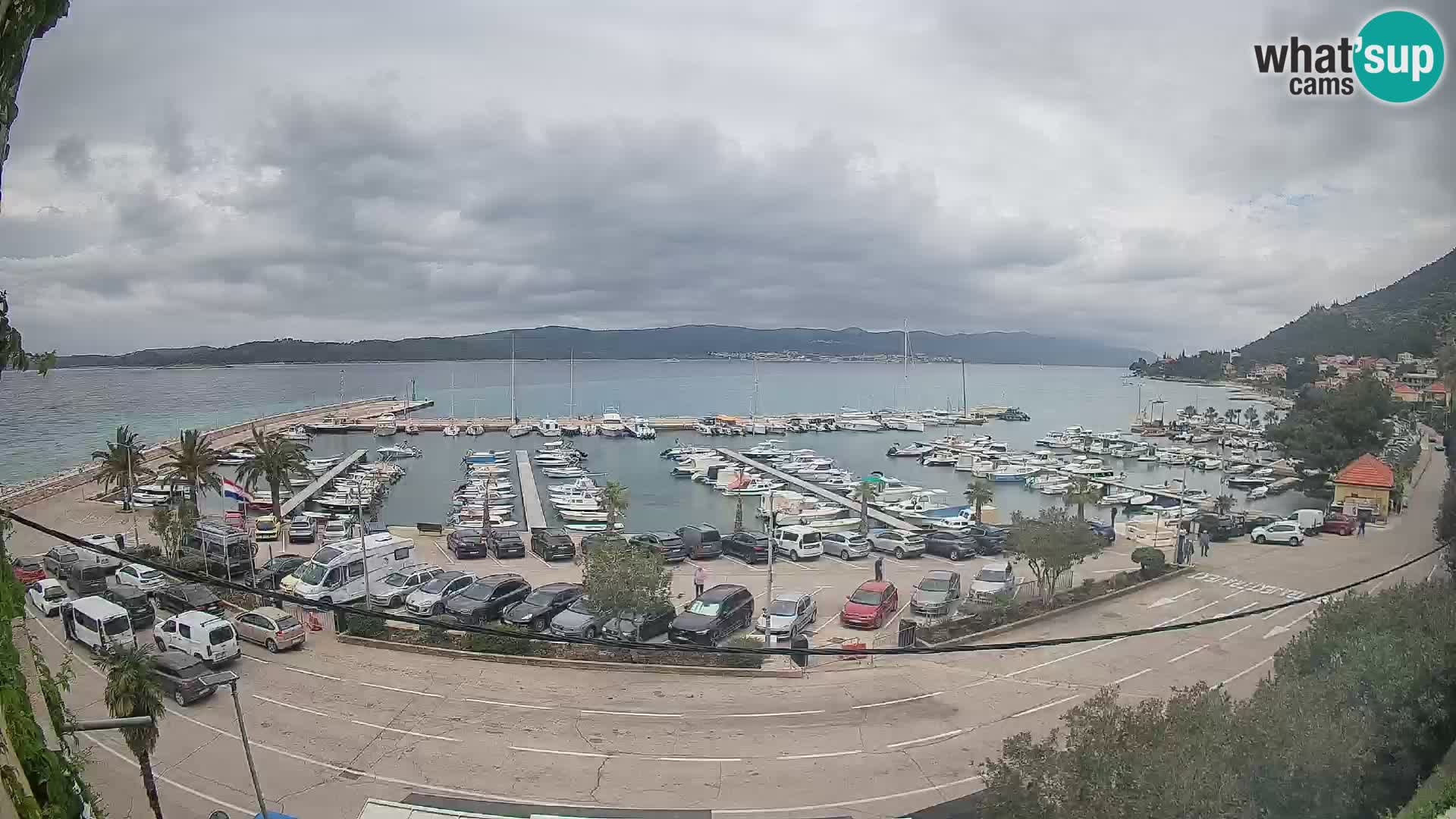Webcam Orebić Riva – Ferry to Korčula Live