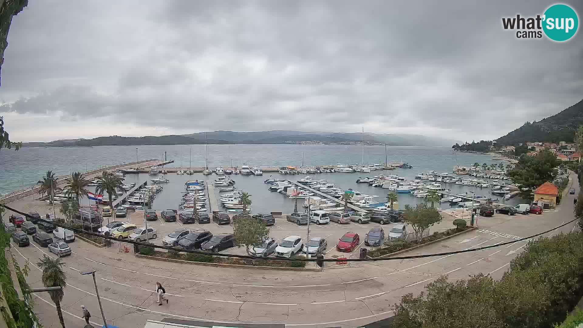 Webcam Orebić Riva – Ferry a Korčula en vivo