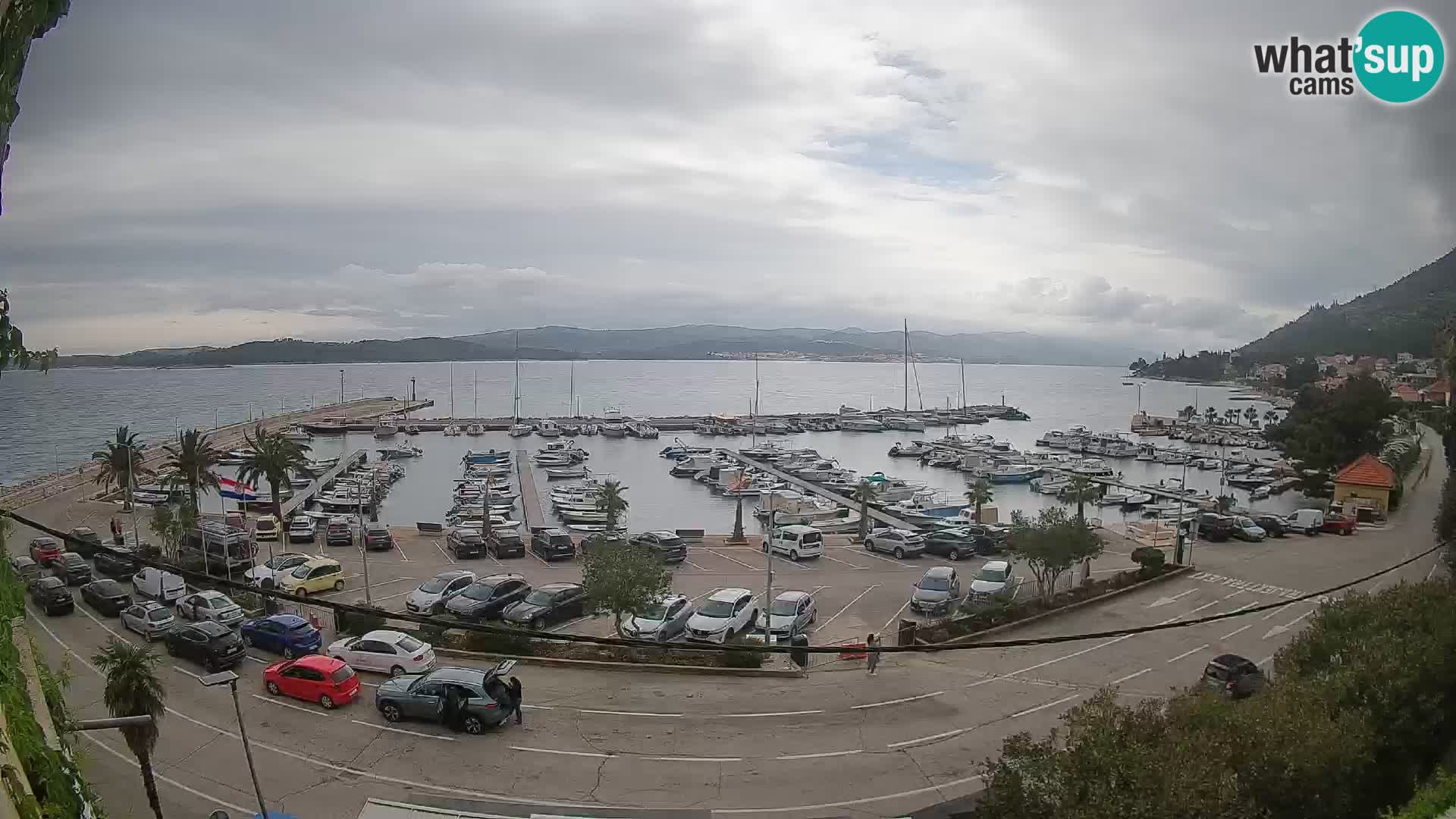 Webcam Orebić Riva – Ferry a Korčula en vivo