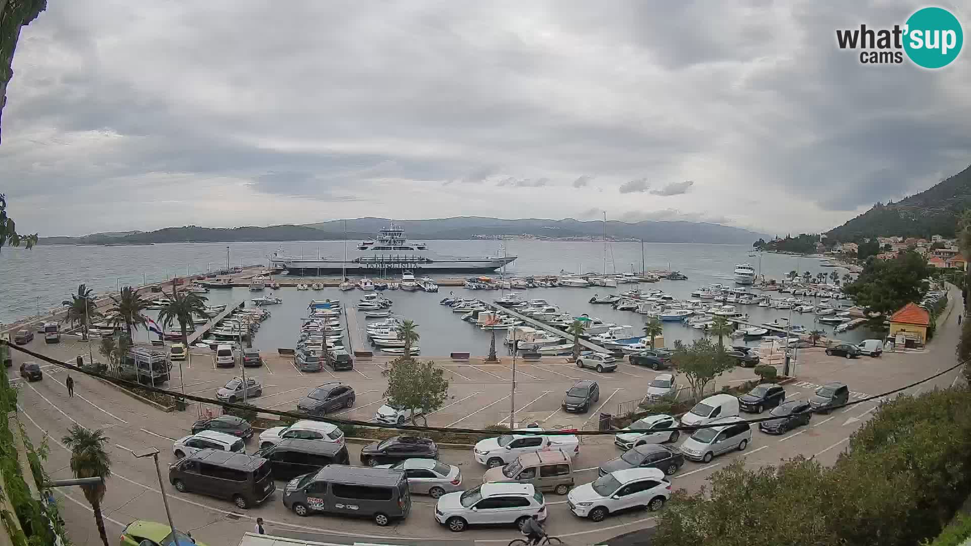 Webcam Orebić Riva – Ferry to Korčula Live