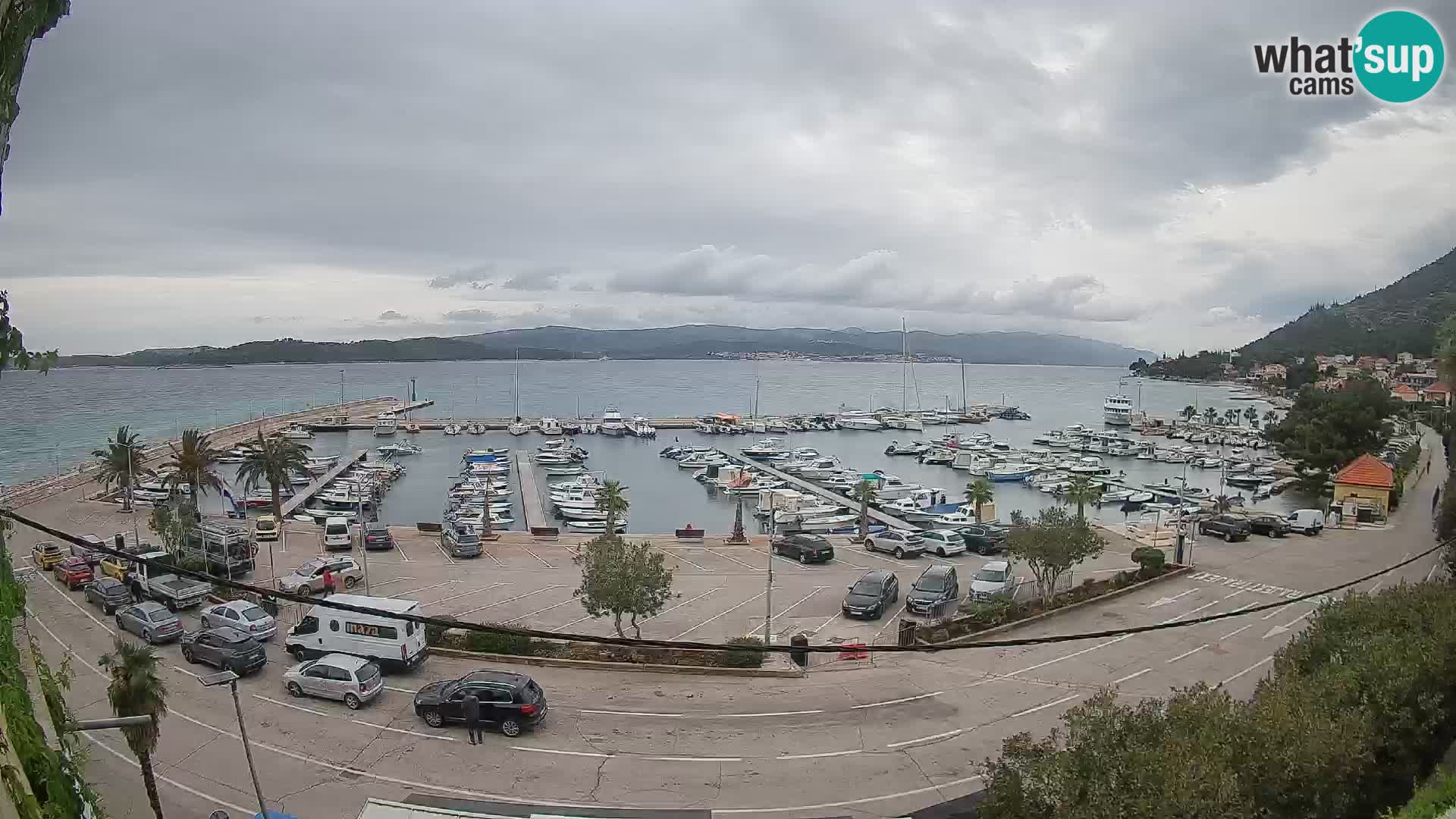 Webcam Orebić Riva – Ferry to Korčula Live