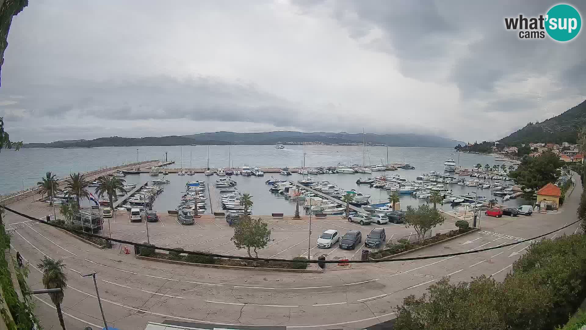 Webcam Orebić Riva – Ferry to Korčula Live