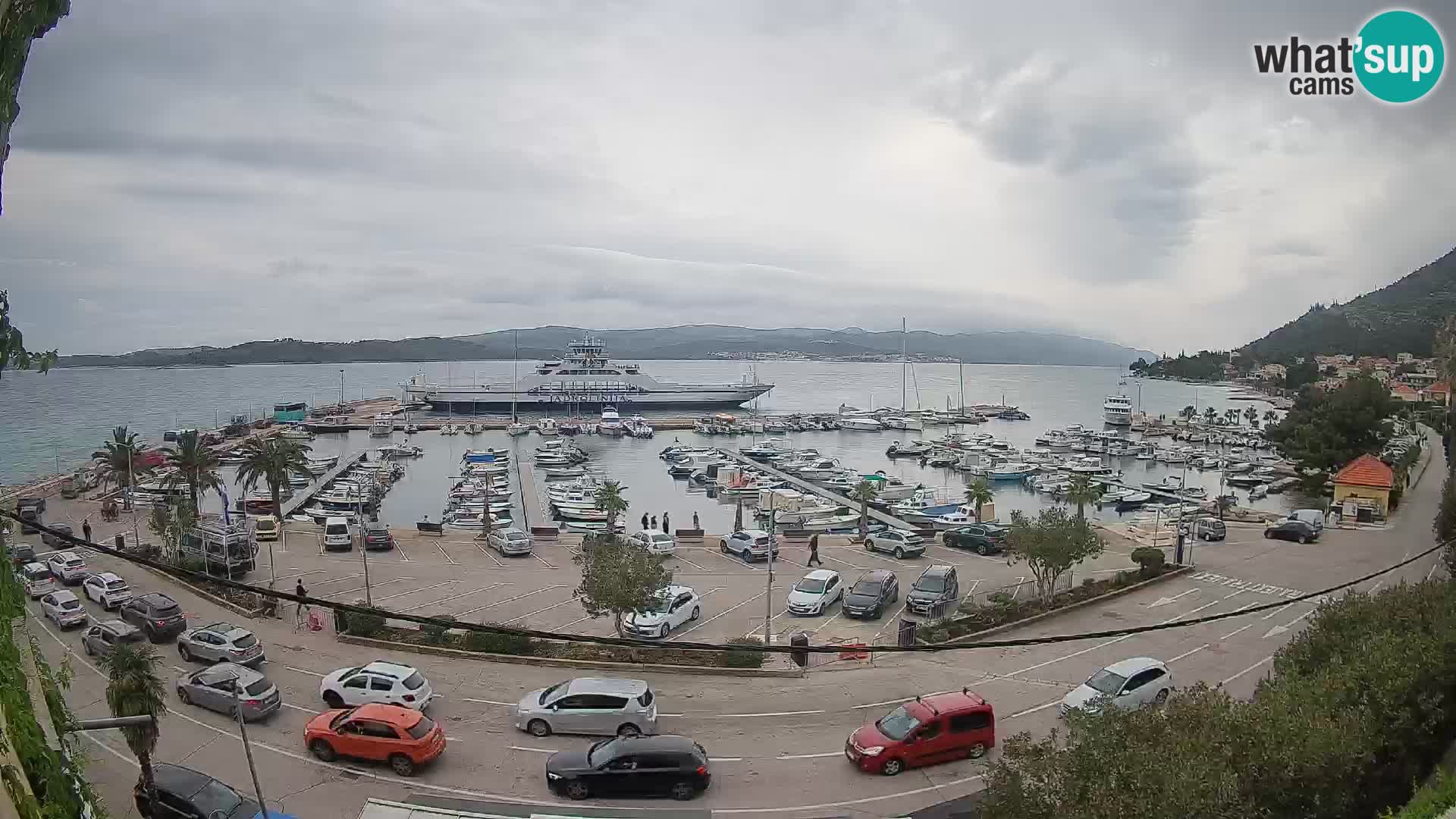 Webcam Orebić Riva – Ferry to Korčula Live