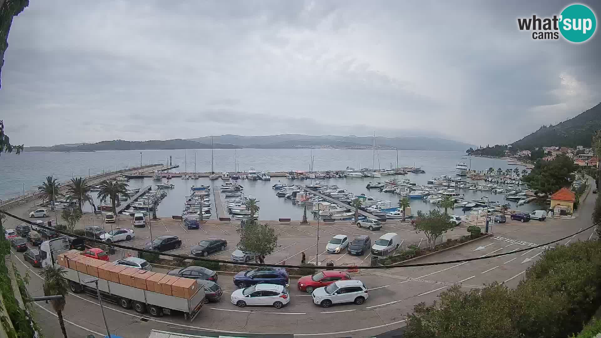 Webcam Orebić Riva – Ferry to Korčula Live