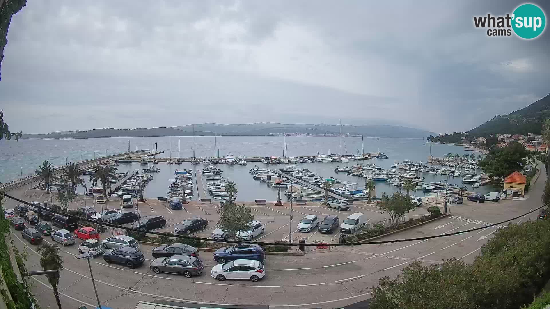 Web kamera Orebić Riva – Trajekt za Korčulu uživo