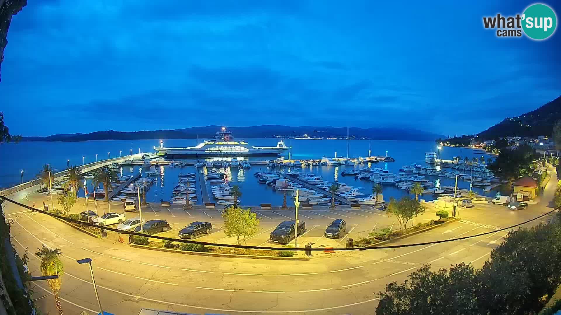 Webcam Orebić Riva – Ferry vers Korčula en direct