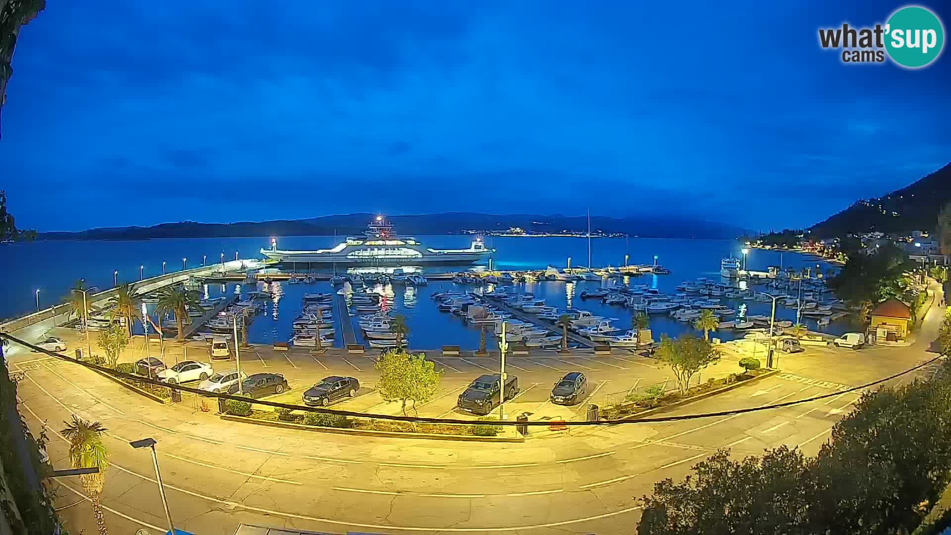 Webcam Orebić Riva – Ferry a Korčula en vivo