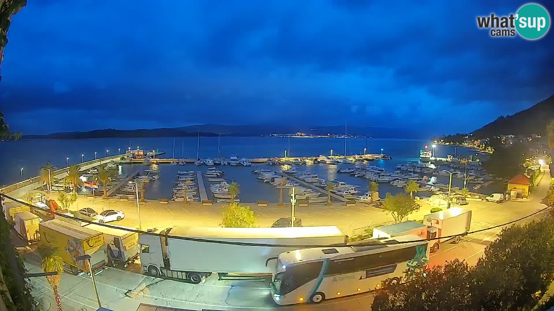 Webcam Orebić Riva – Ferry vers Korčula en direct