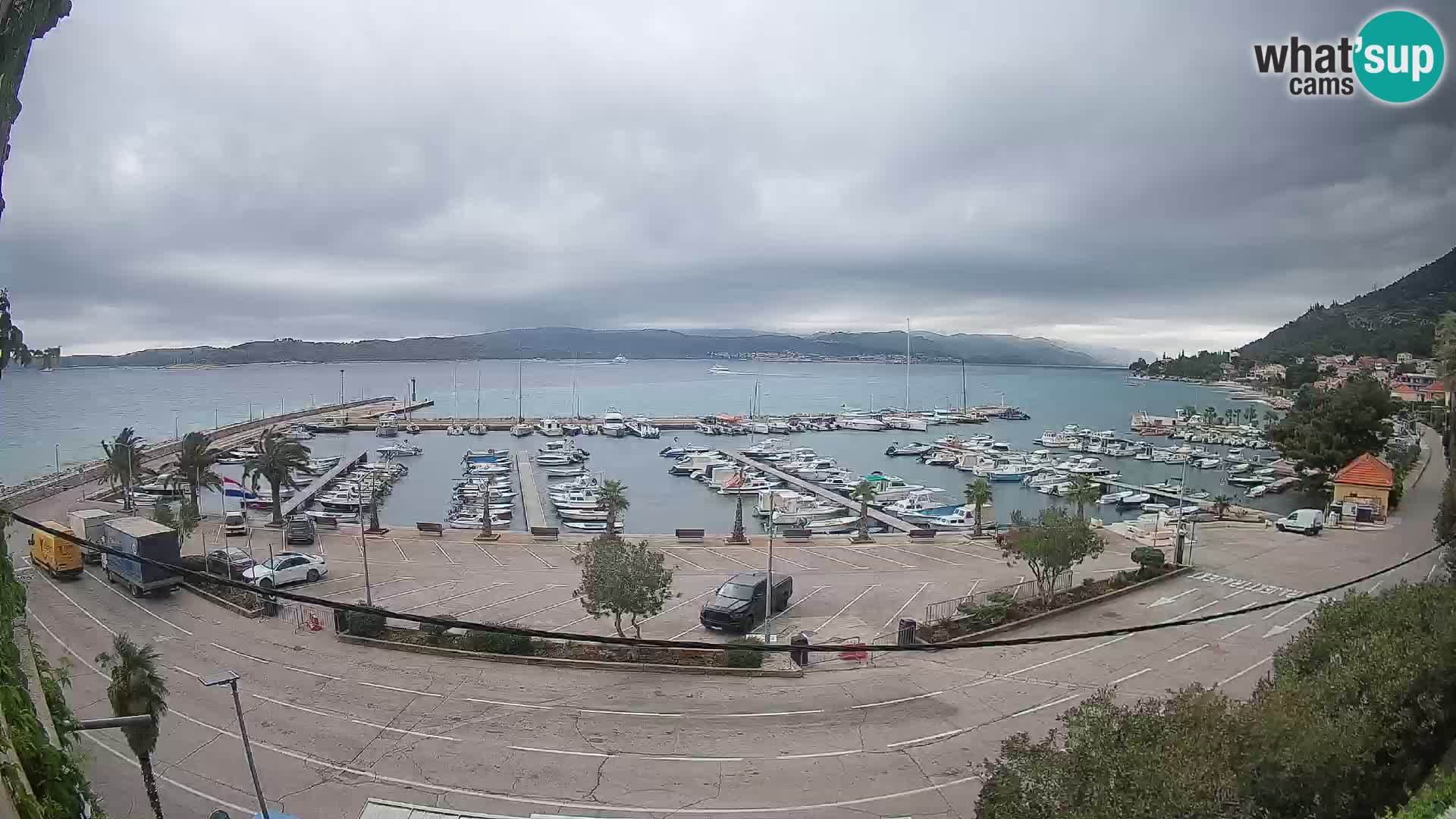 Webcam Orebić Riva – Ferry to Korčula Live