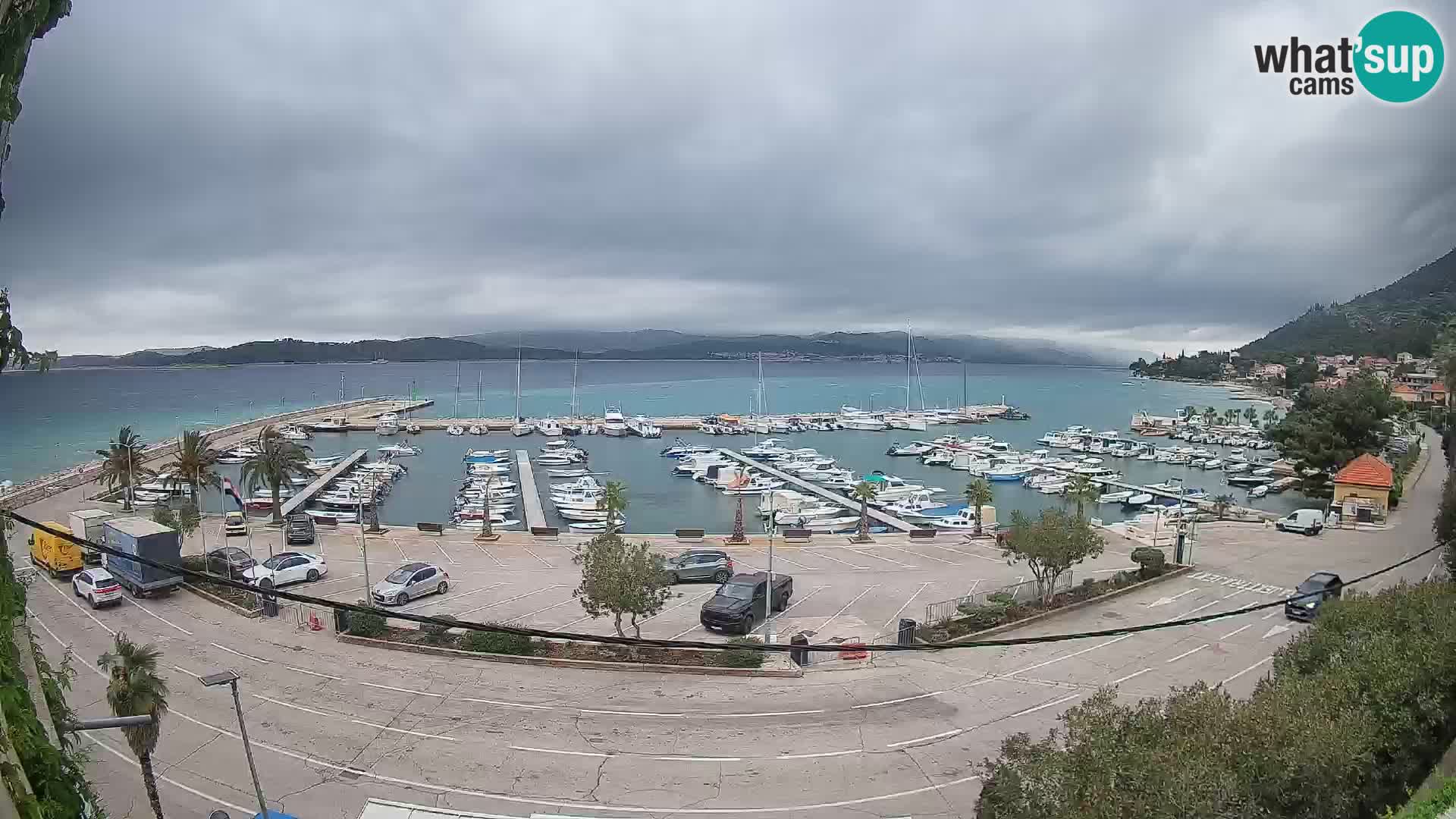 Spletna kamera Orebić Riva – Trajekt za Korčulo v živo