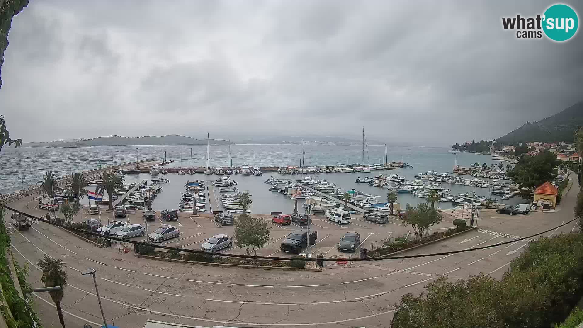 Webcam Orebić Riva – Ferry a Korčula en vivo
