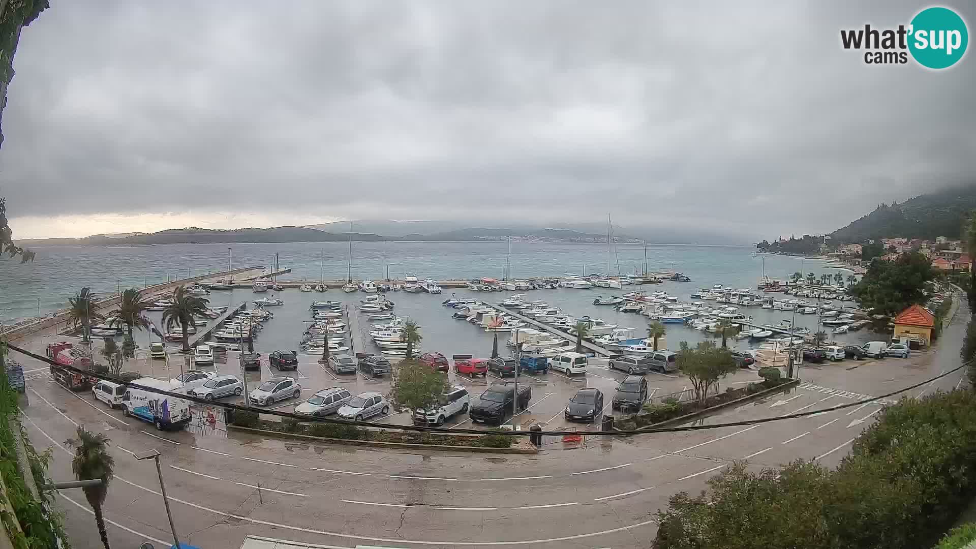 Webcam Orebić Uferpromenade – Fähre nach Korčula Live