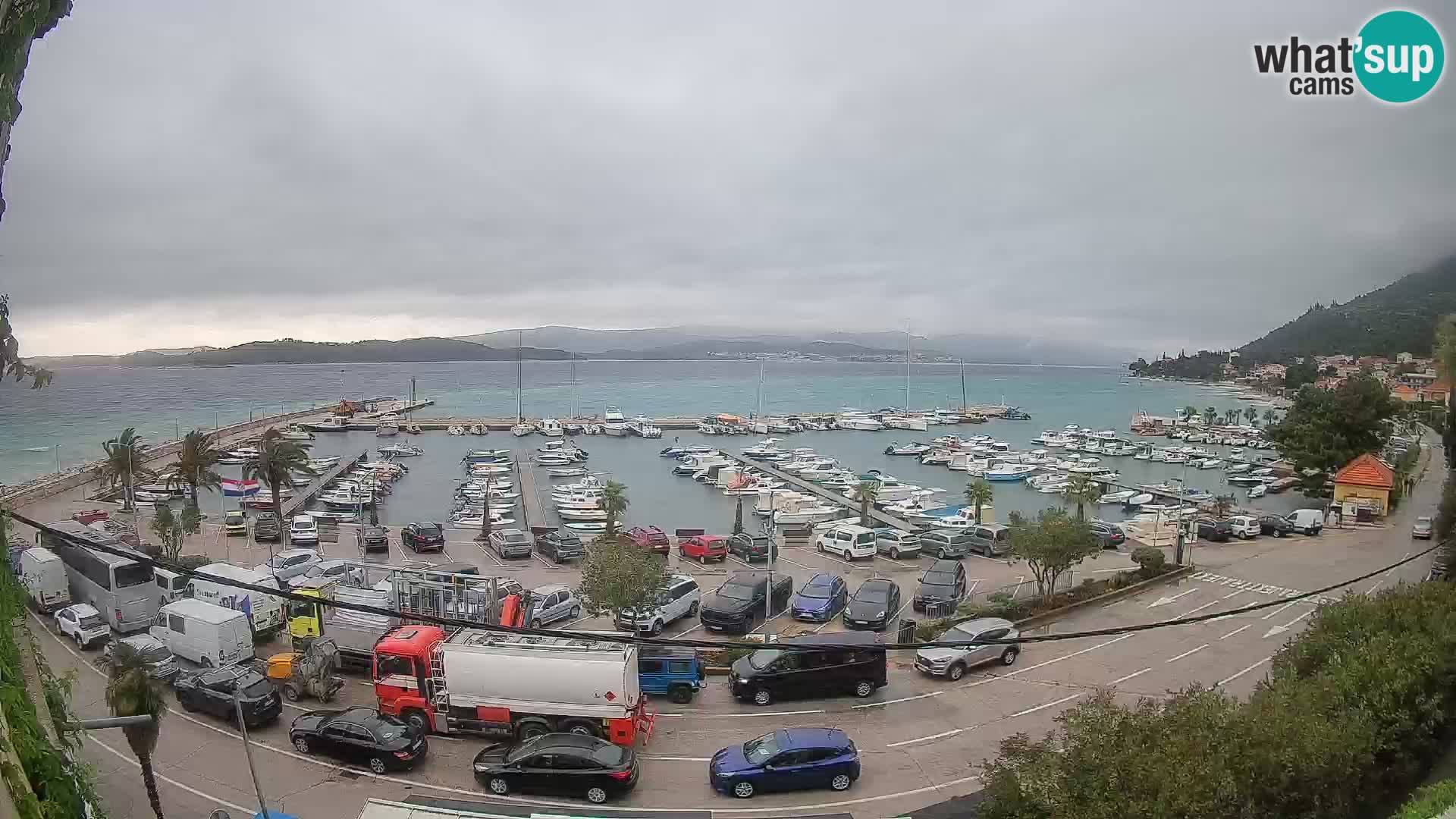 Webcam Orebić Riva – Ferry vers Korčula en direct