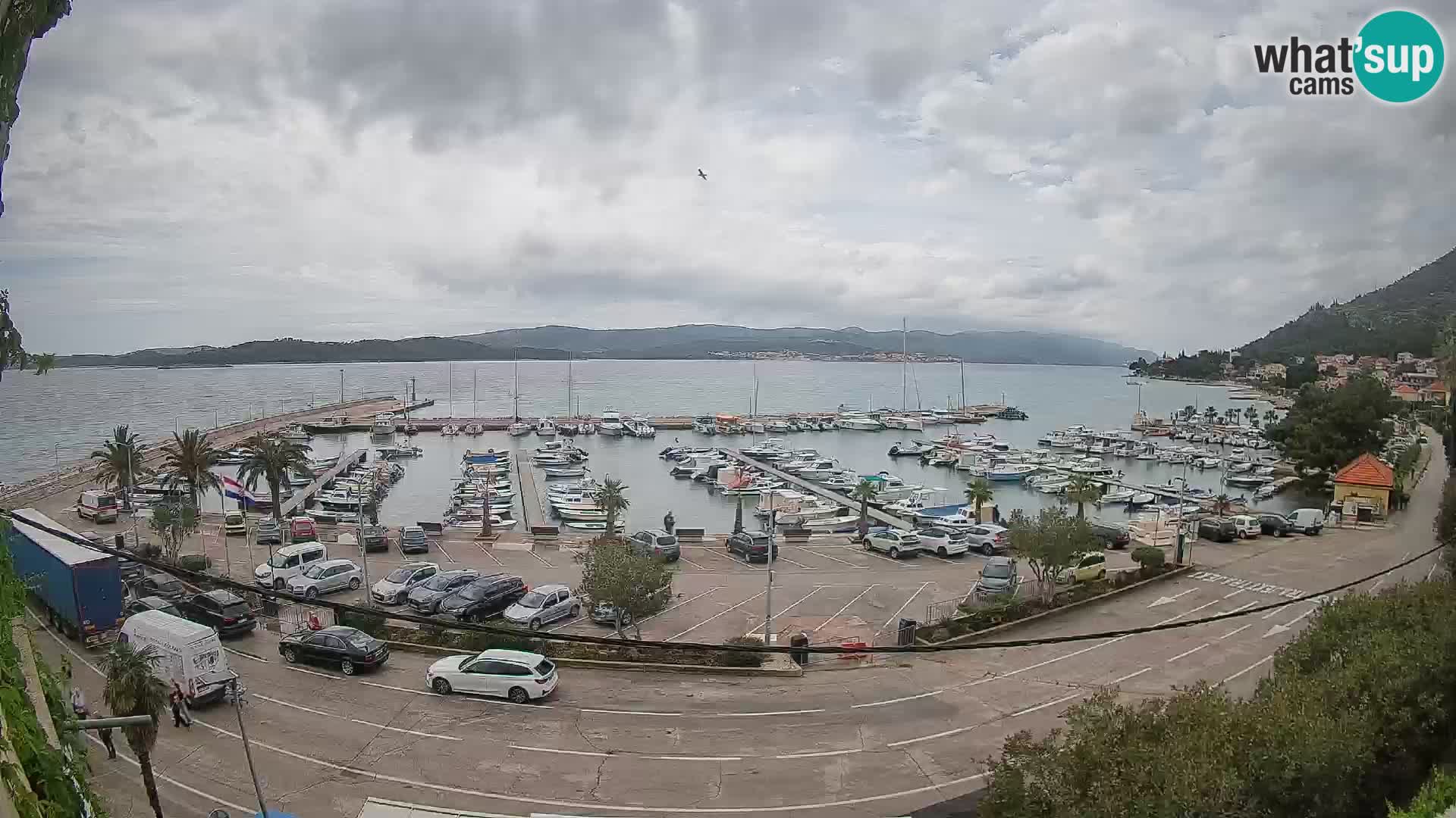 Web kamera Orebić Riva – Trajekt za Korčulu uživo