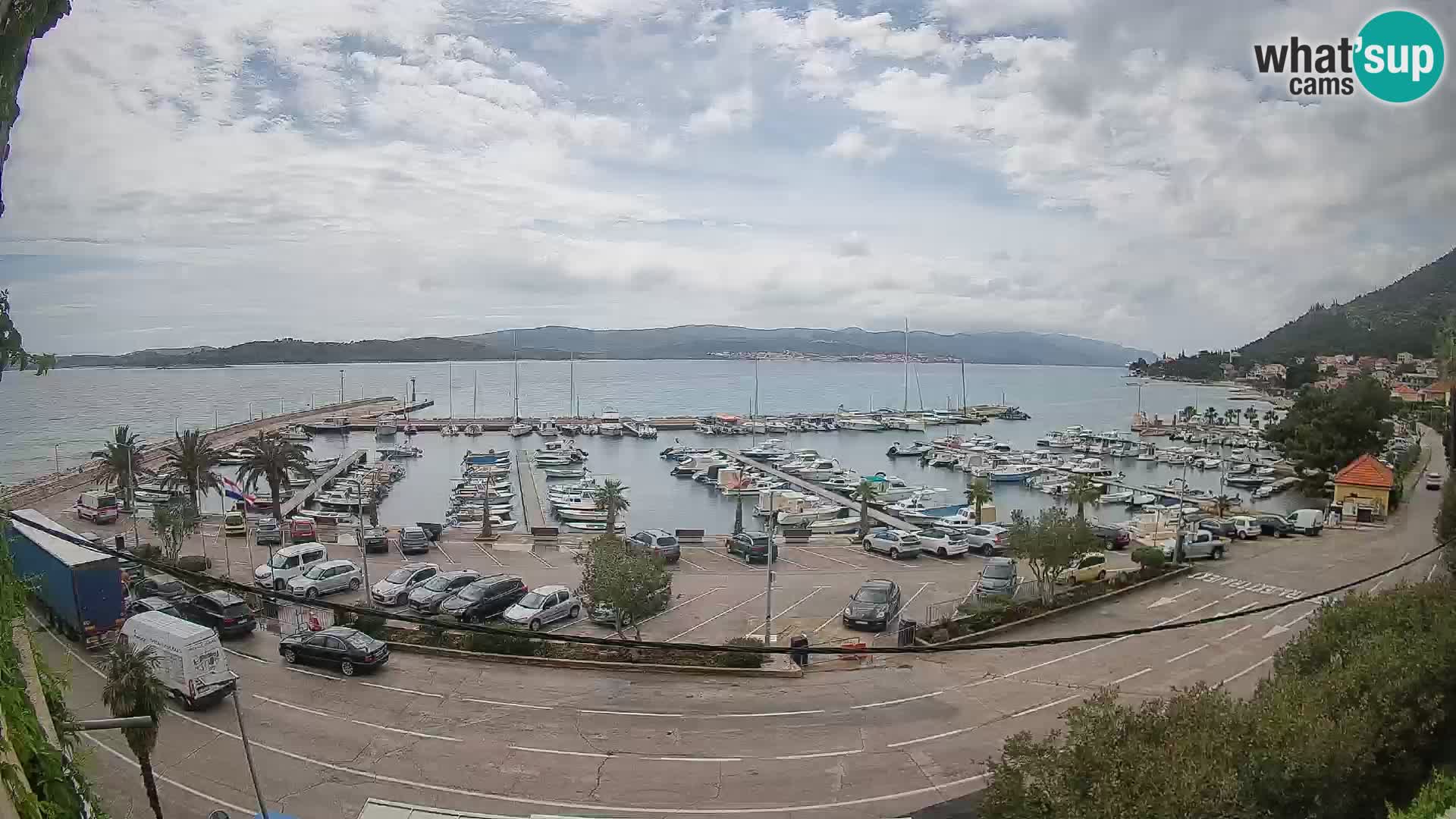 Webcam Orebić Riva – Ferry a Korčula en vivo
