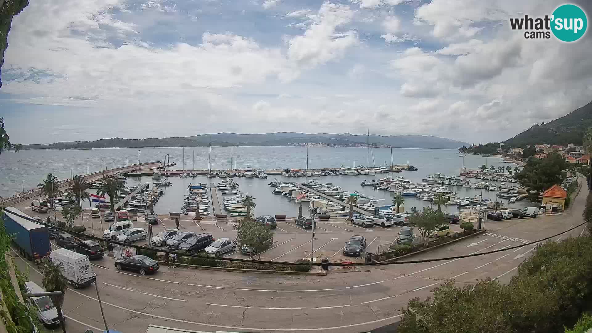 Webcam Orebić Riva – Ferry to Korčula Live