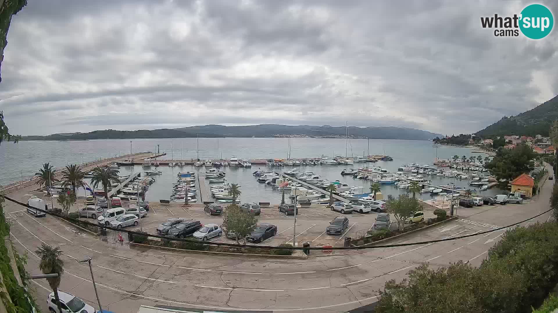 Webcam Orebić Riva – Ferry to Korčula Live