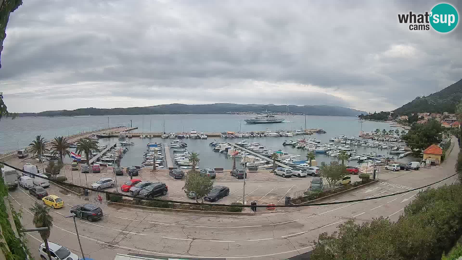 Webcam Orebić Uferpromenade – Fähre nach Korčula Live