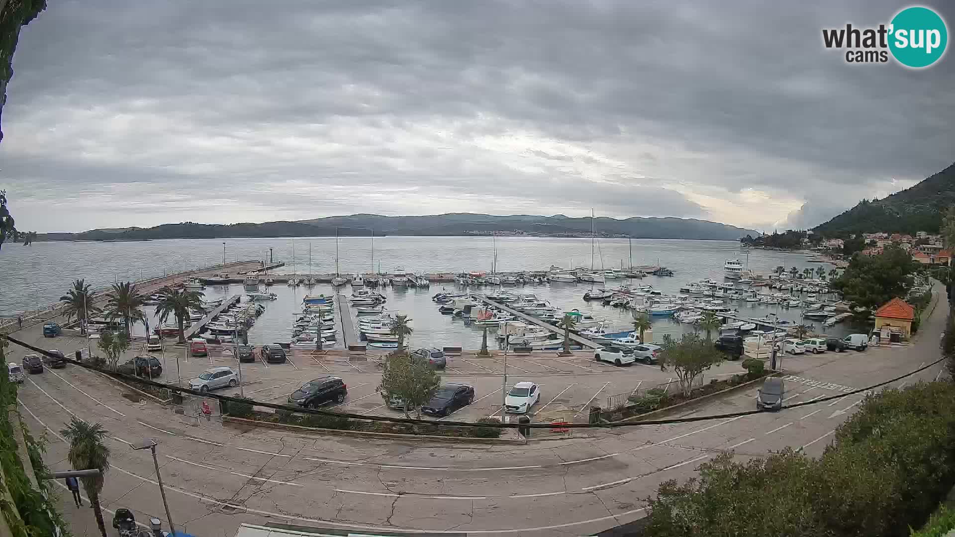 Webcam Orebić Riva – Ferry a Korčula en vivo