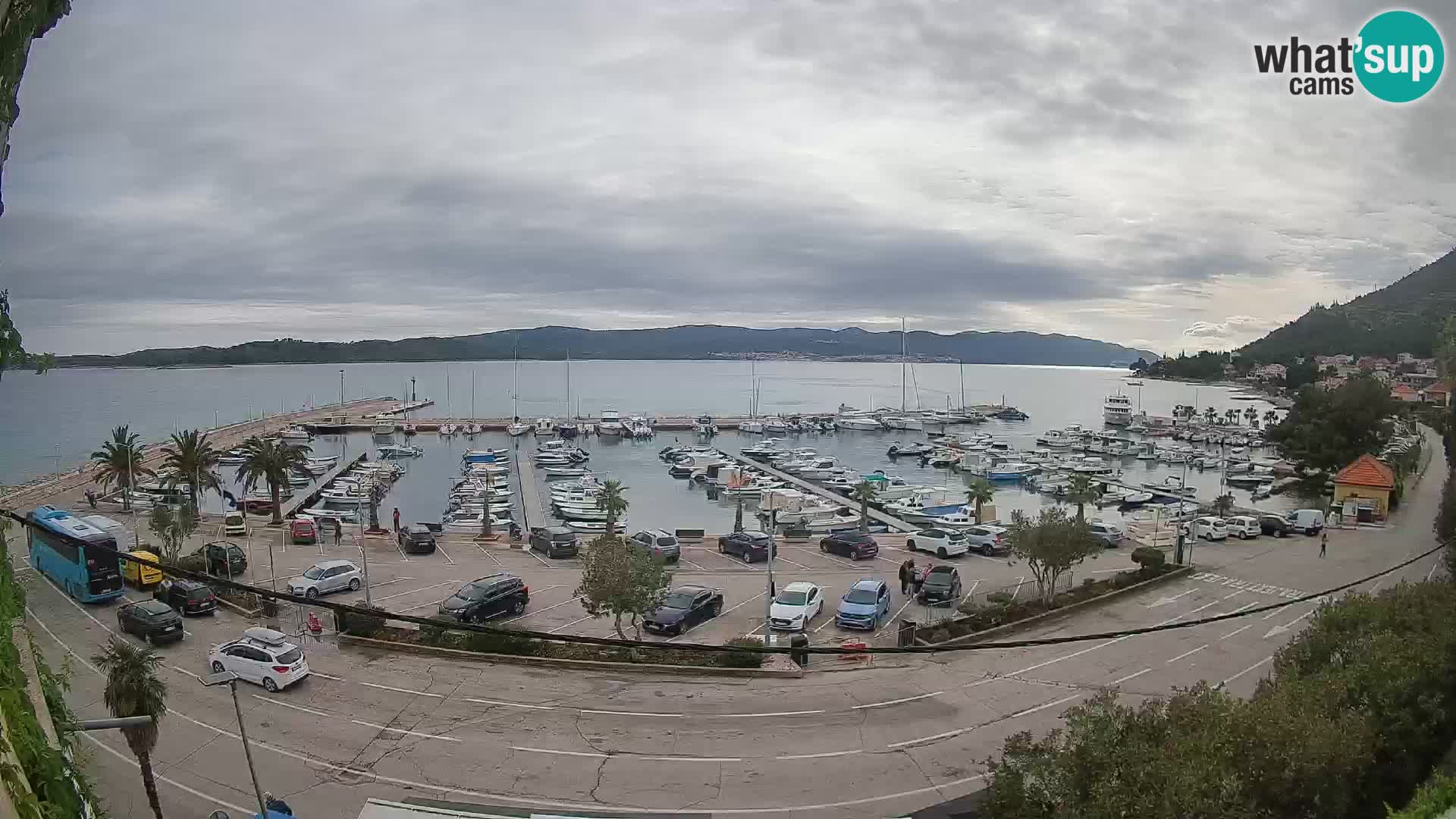 Web kamera Orebić Riva – Trajekt za Korčulu uživo
