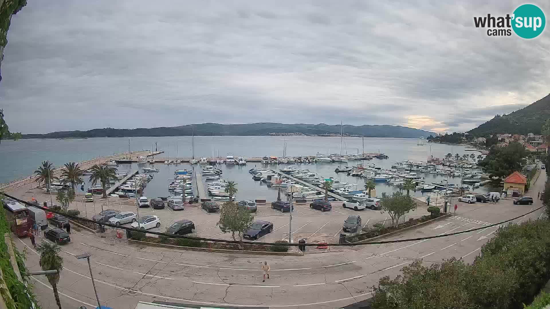 Webcam Orebić Riva – Ferry vers Korčula en direct