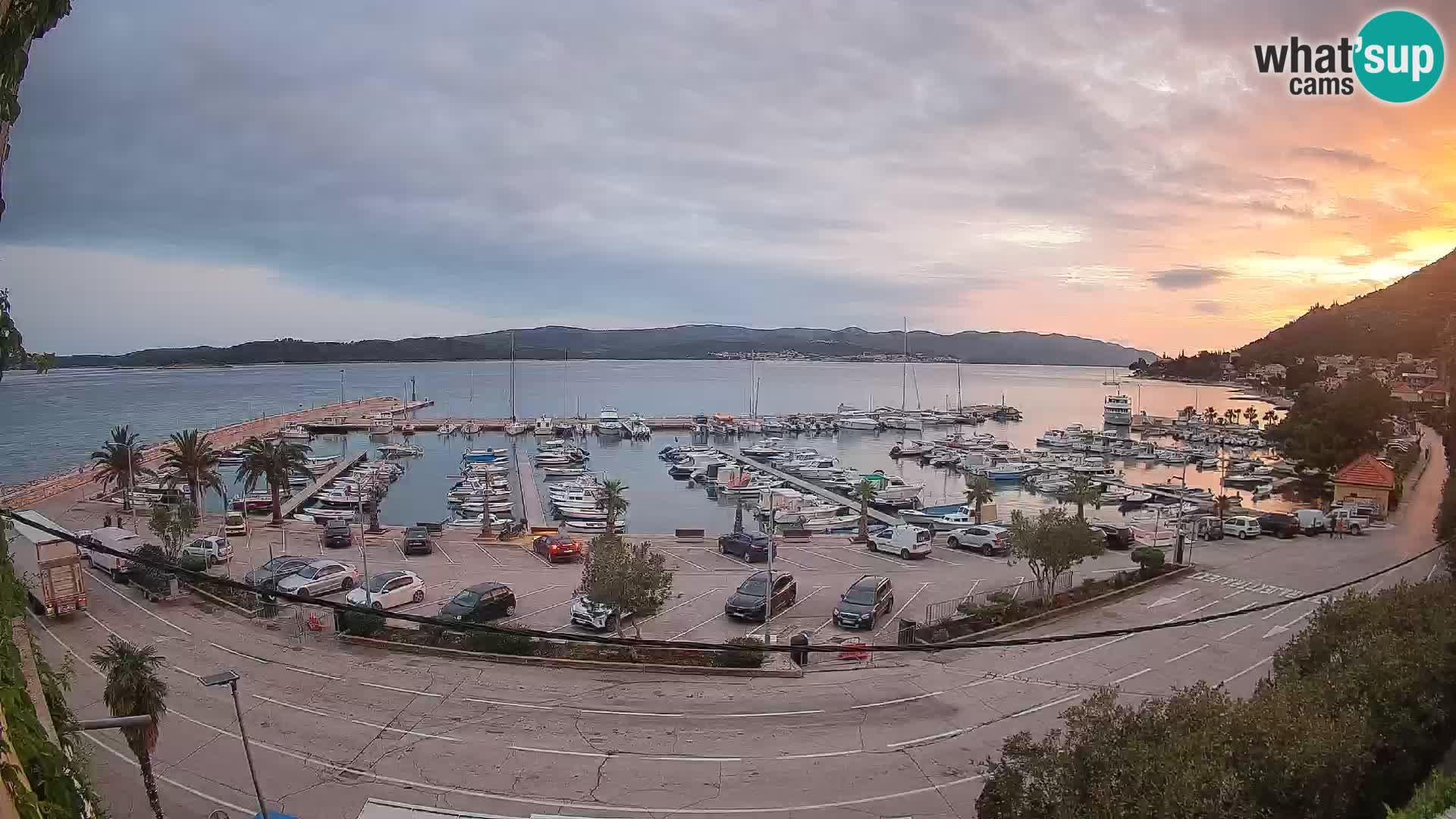 Webcam Orebić Riva – Ferry vers Korčula en direct