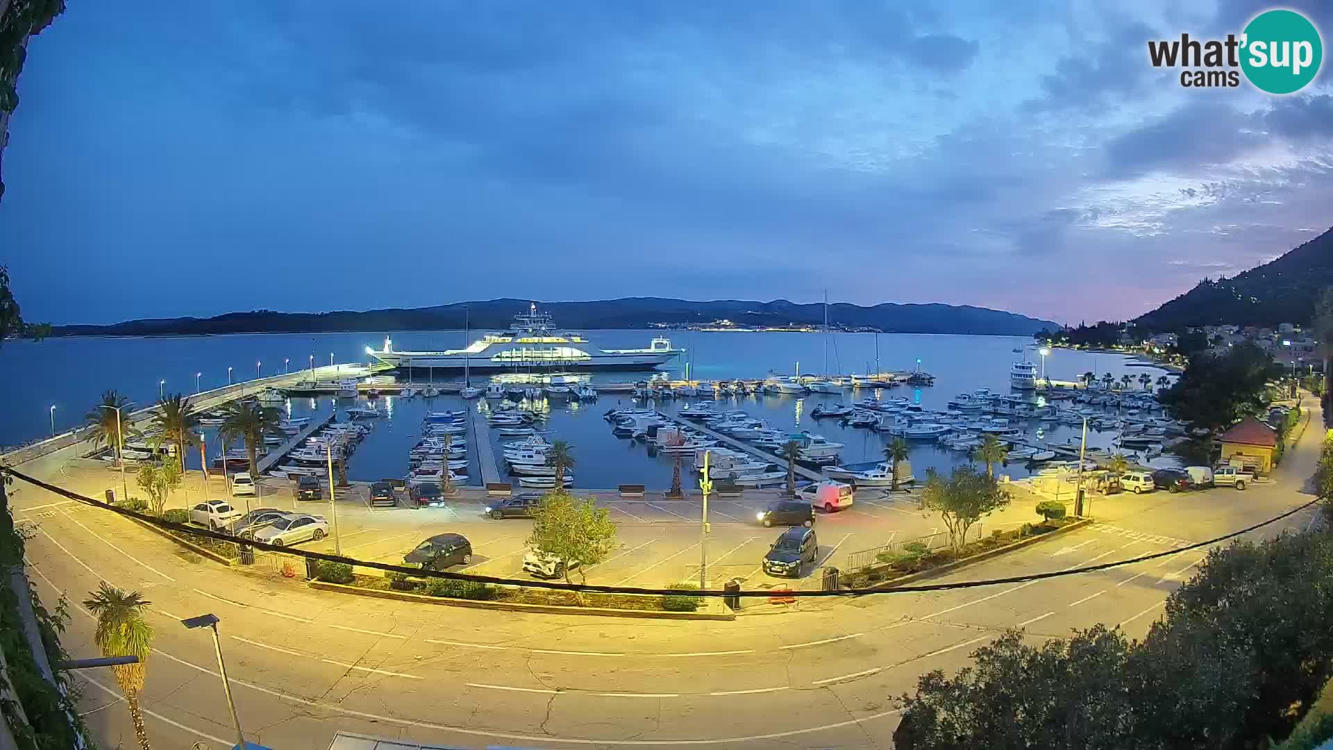 Webcam Orebić Riva – Ferry to Korčula Live