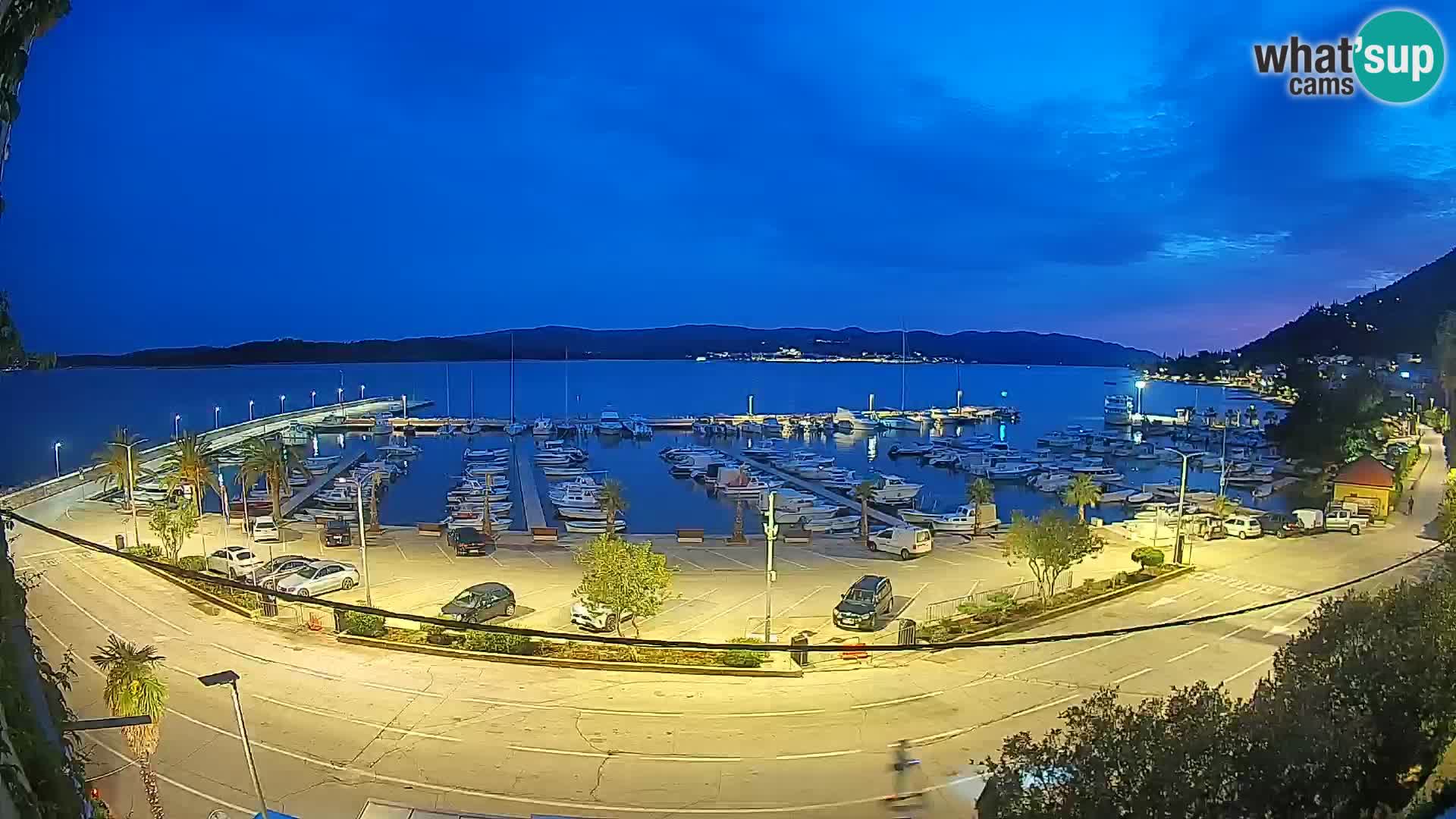 Spletna kamera Orebić Riva – Trajekt za Korčulo v živo
