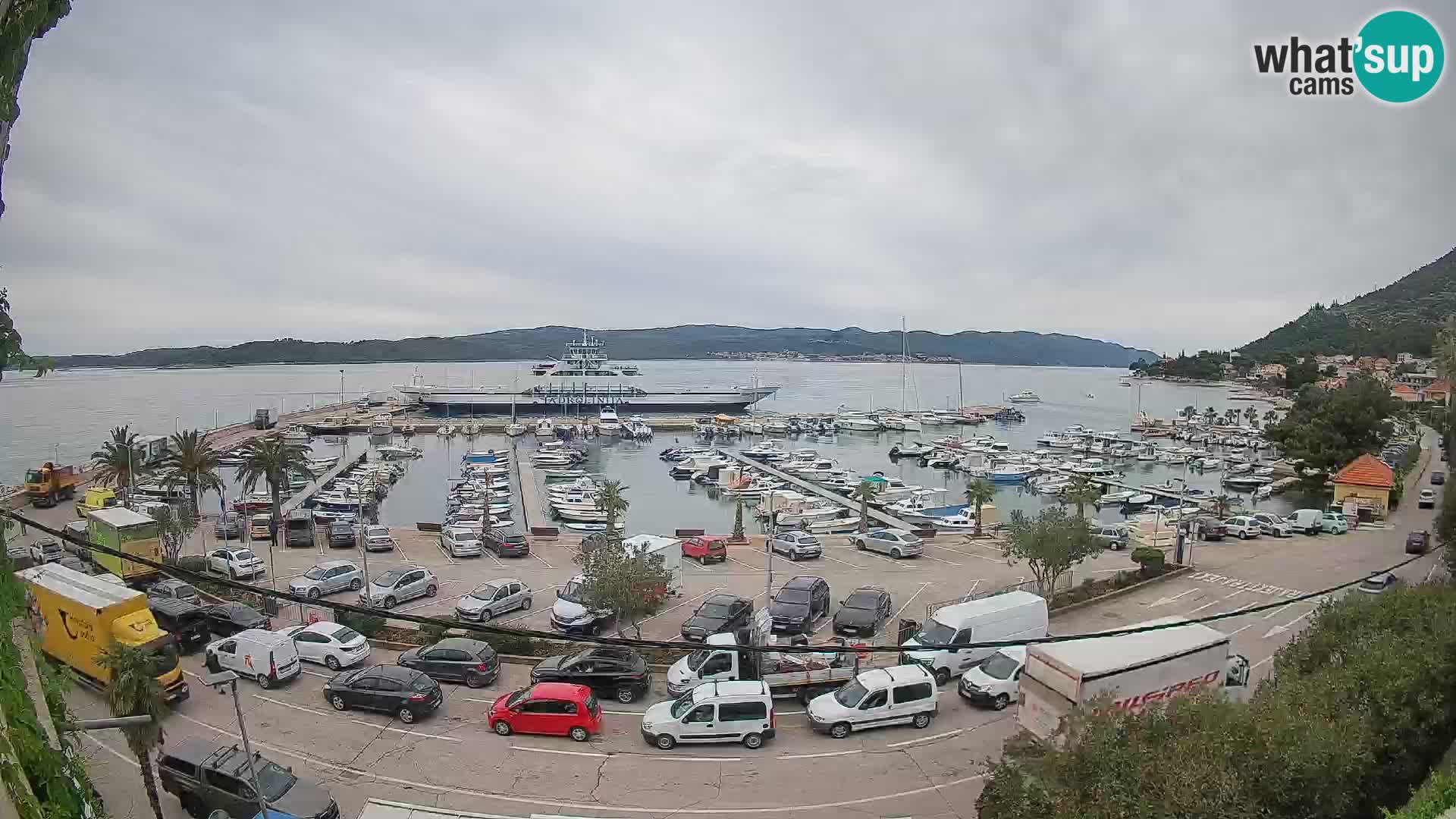 Web kamera Orebić Riva – Trajekt za Korčulu uživo