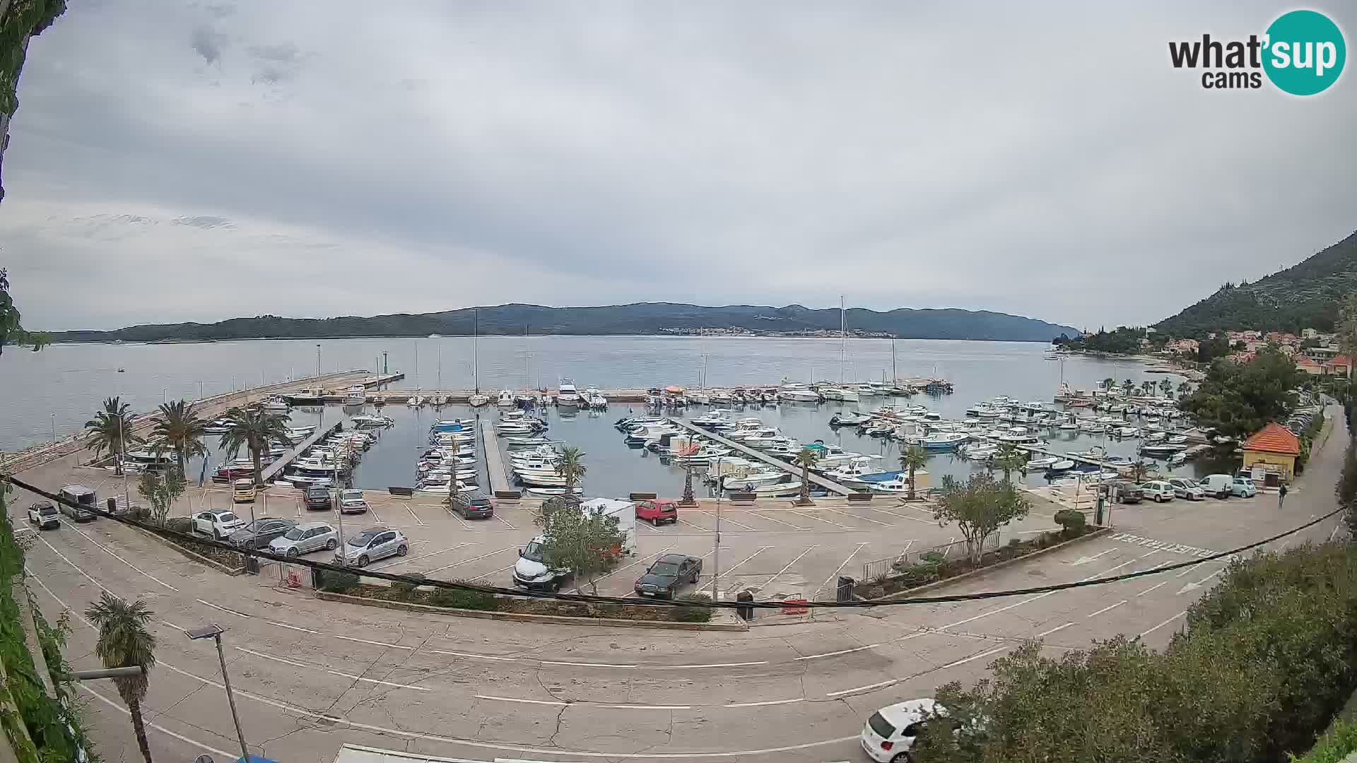 Spletna kamera Orebić Riva – Trajekt za Korčulo v živo