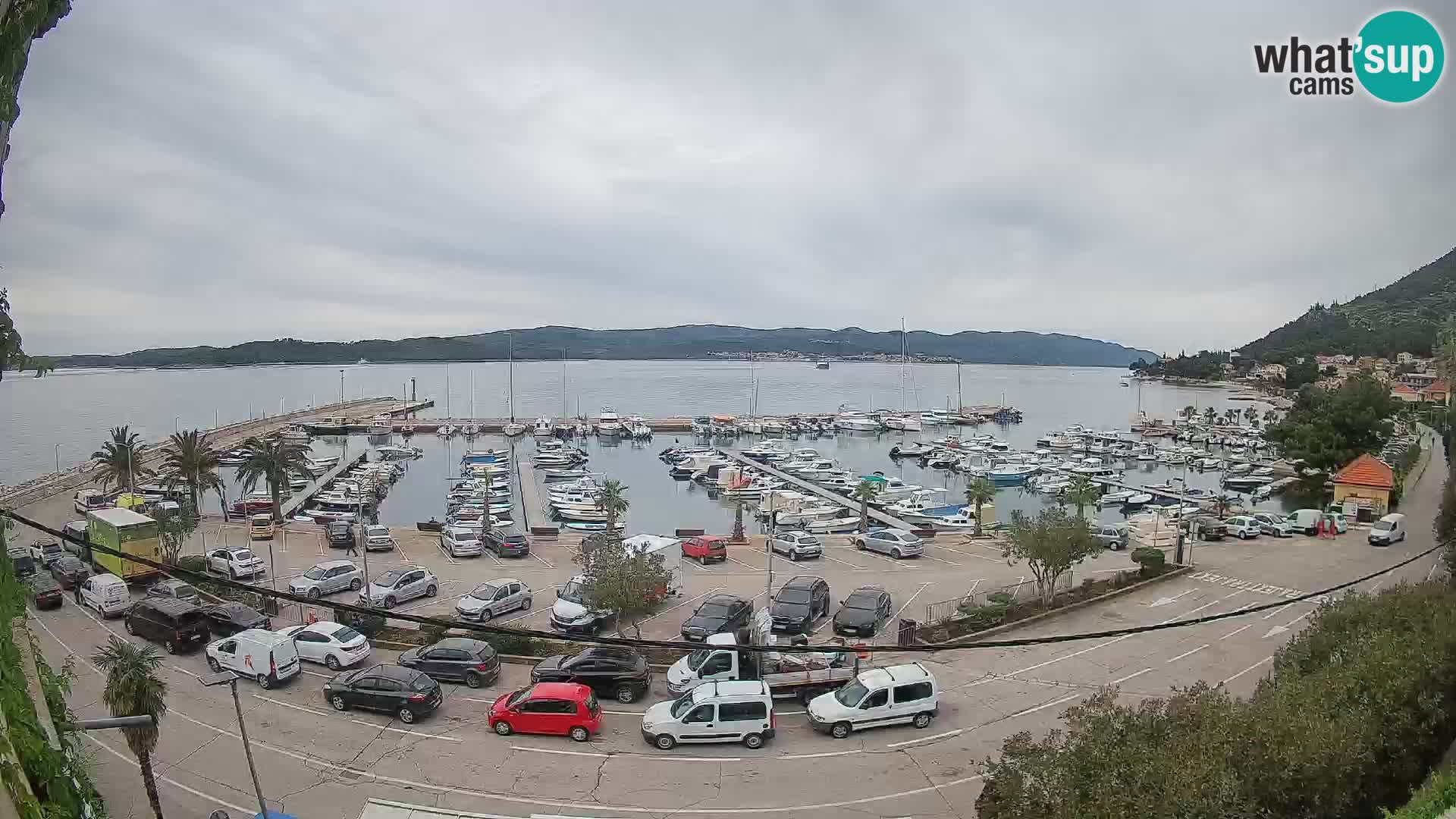 Webcam Orebić Uferpromenade – Fähre nach Korčula Live