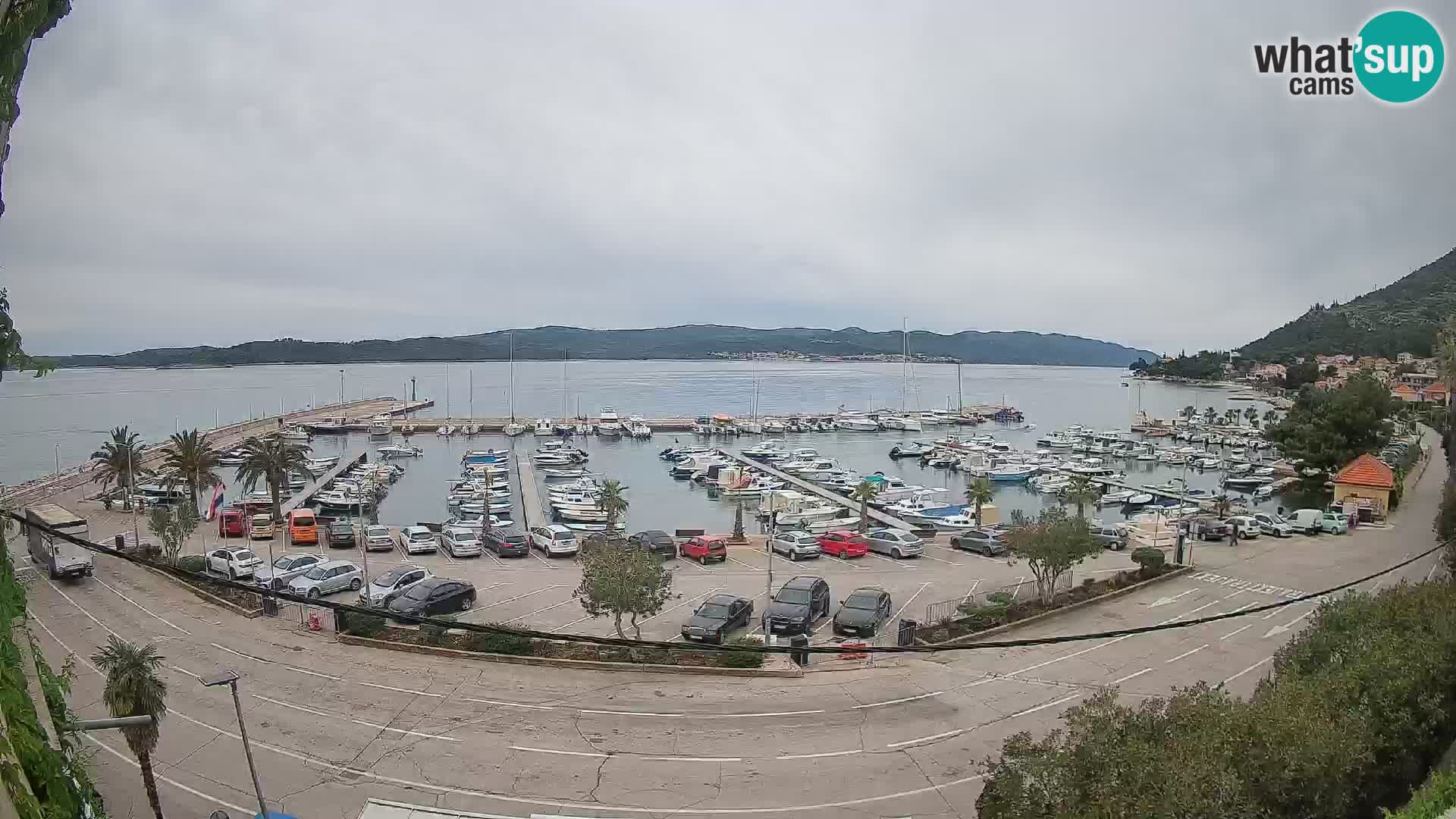 Webcam Orebić Uferpromenade – Fähre nach Korčula Live