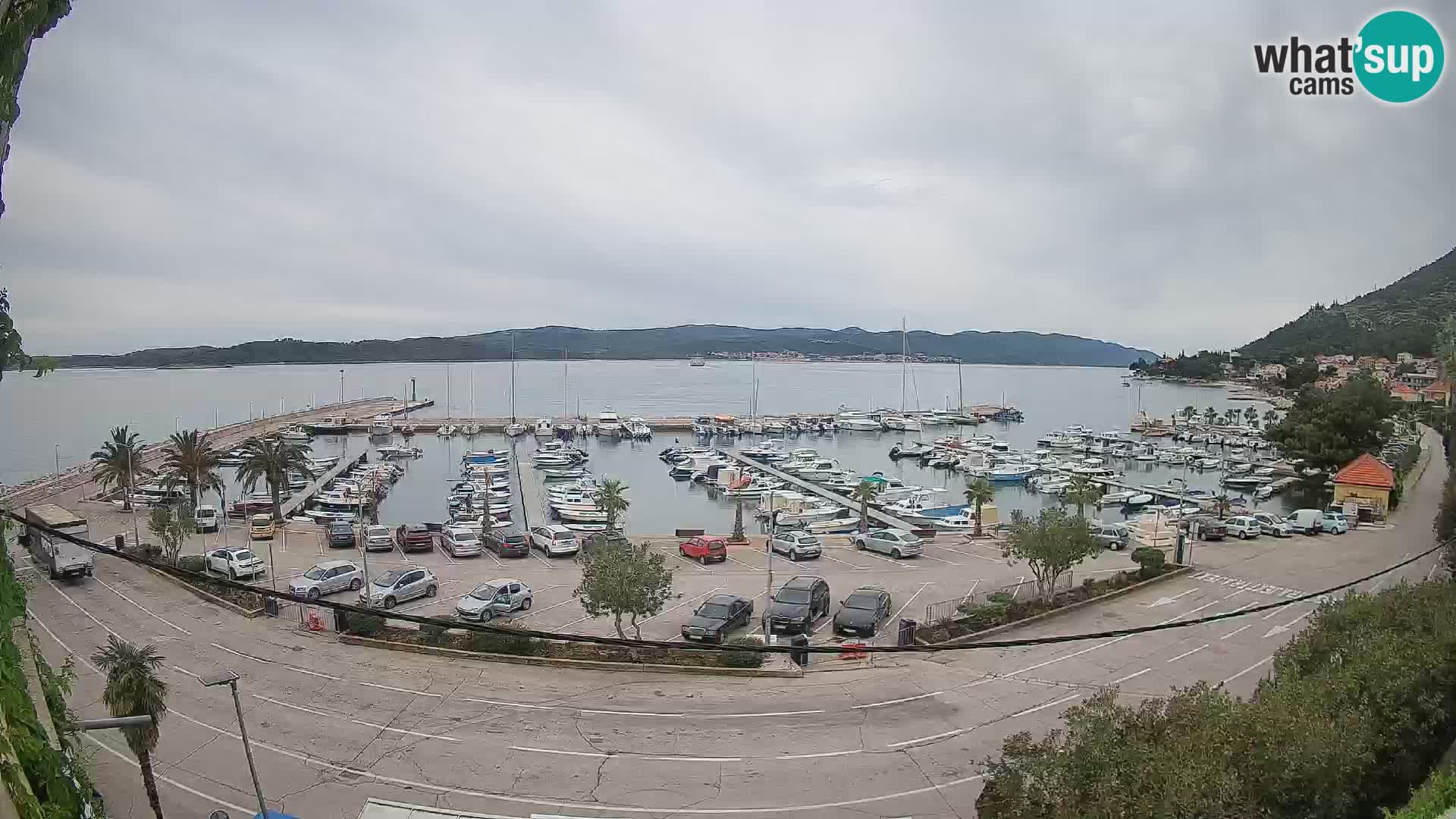 Webcam Orebić Riva – Ferry vers Korčula en direct
