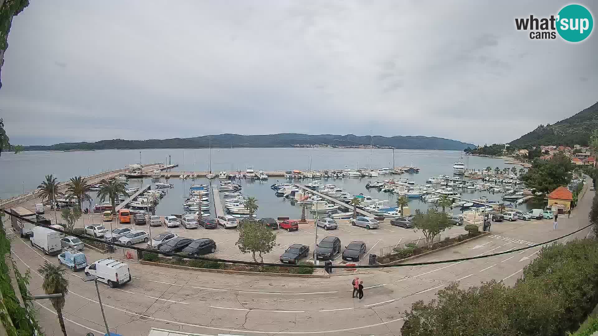 Spletna kamera Orebić Riva – Trajekt za Korčulo v živo