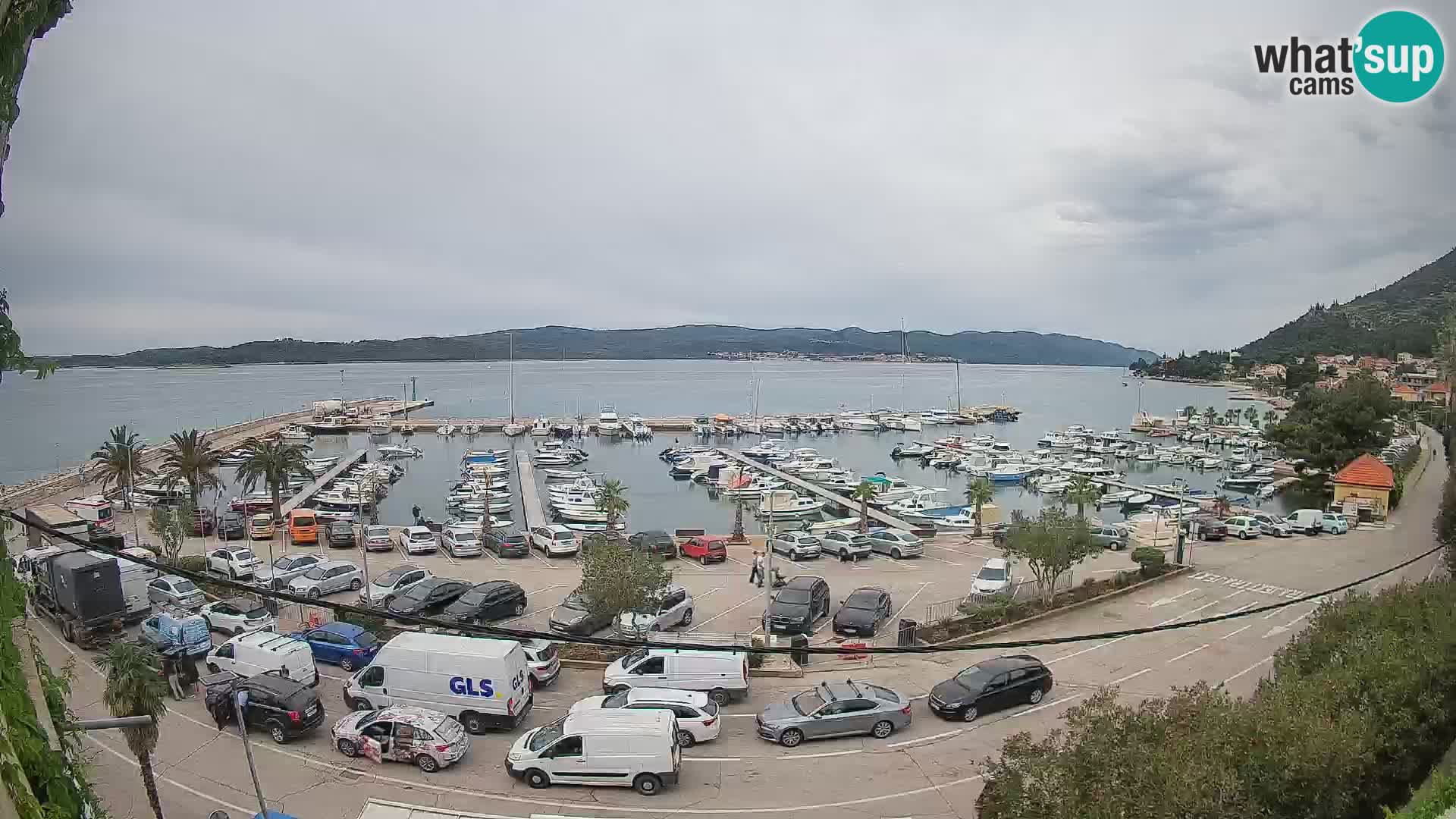 Webcam Orebić Uferpromenade – Fähre nach Korčula Live