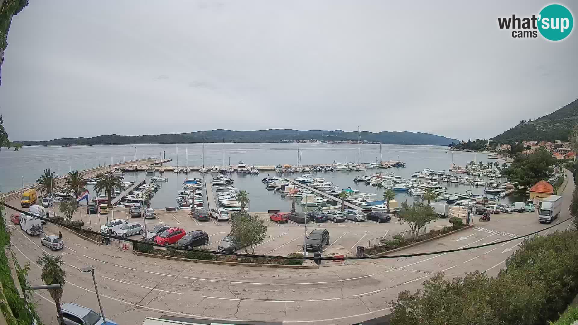 Web kamera Orebić Riva – Trajekt za Korčulu uživo
