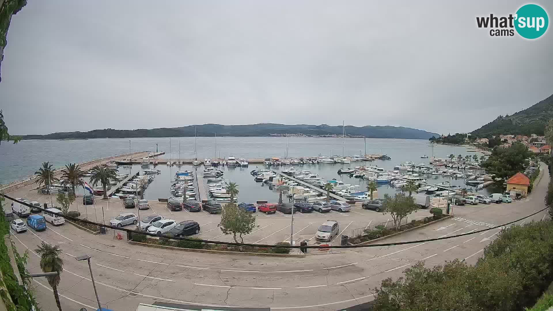 Webcam Orebić Riva – Ferry to Korčula Live