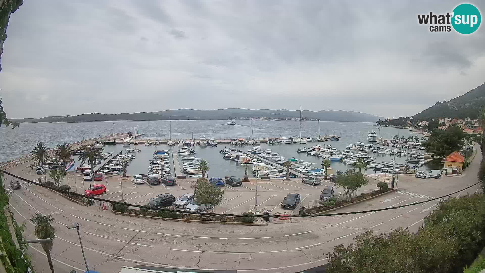 Webcam Orebić Riva – Ferry a Korčula en vivo